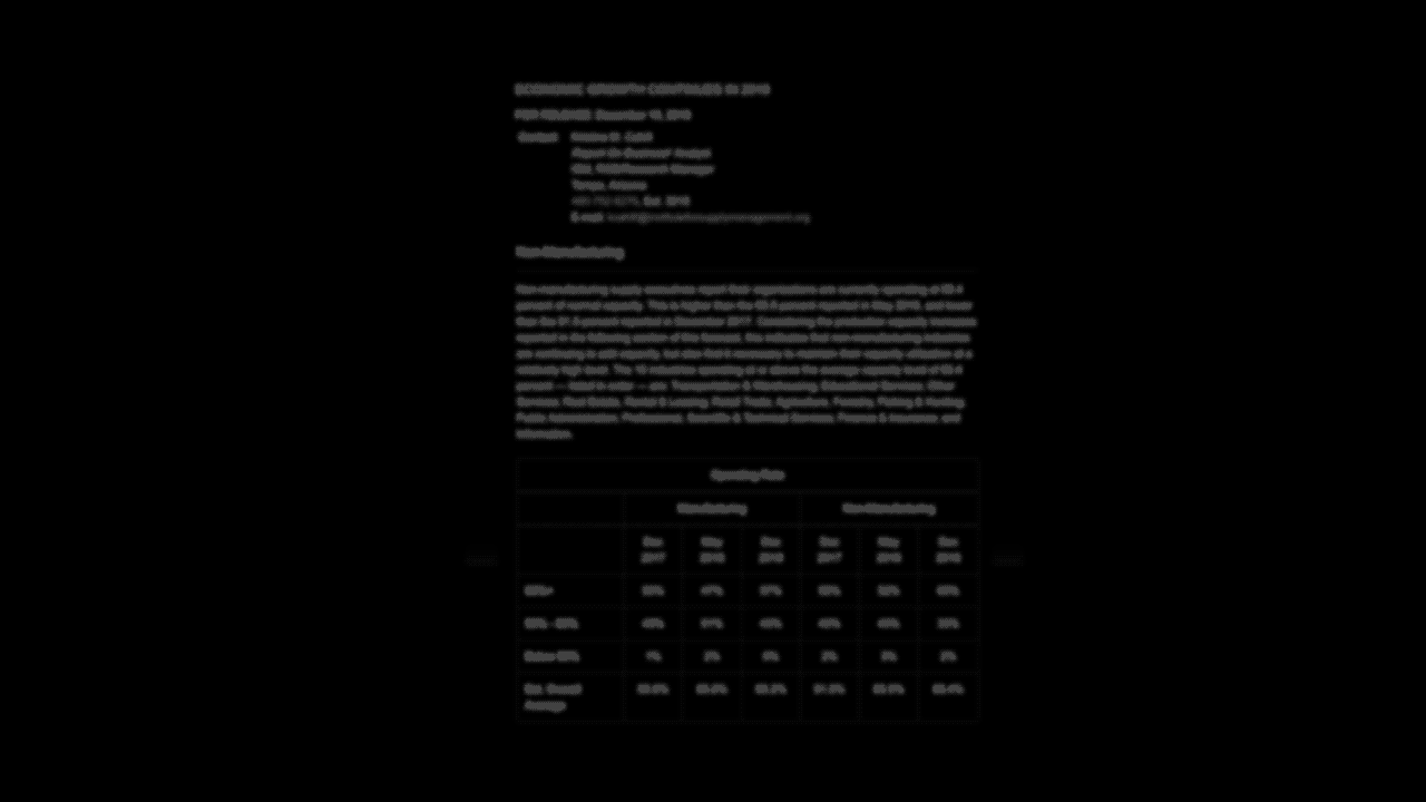 Illustration of a blurry report