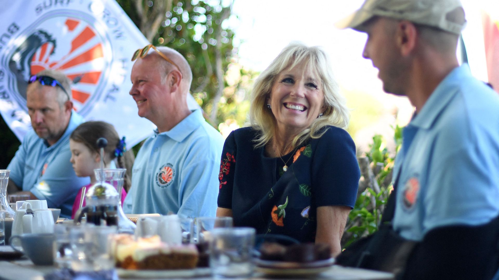 Jill Biden meets with military veterans