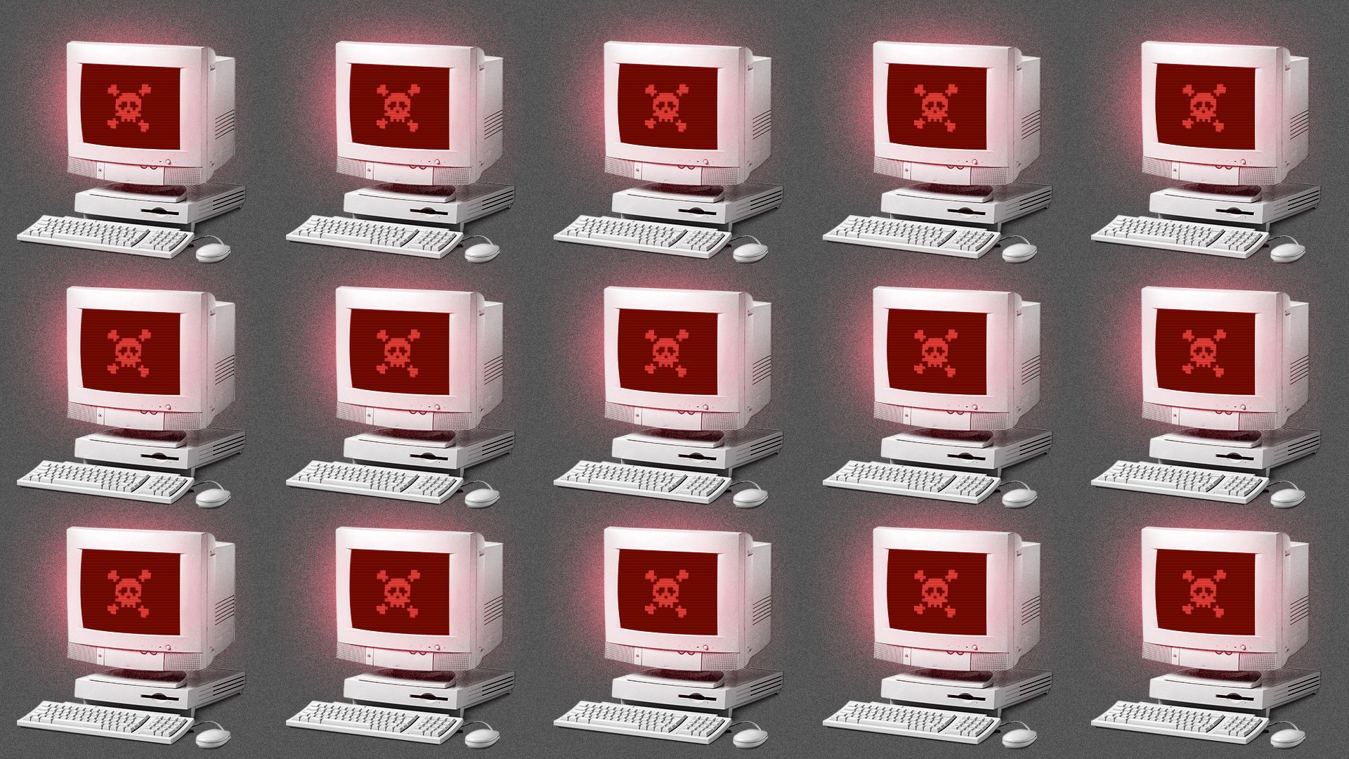 Computers with ransomware signs