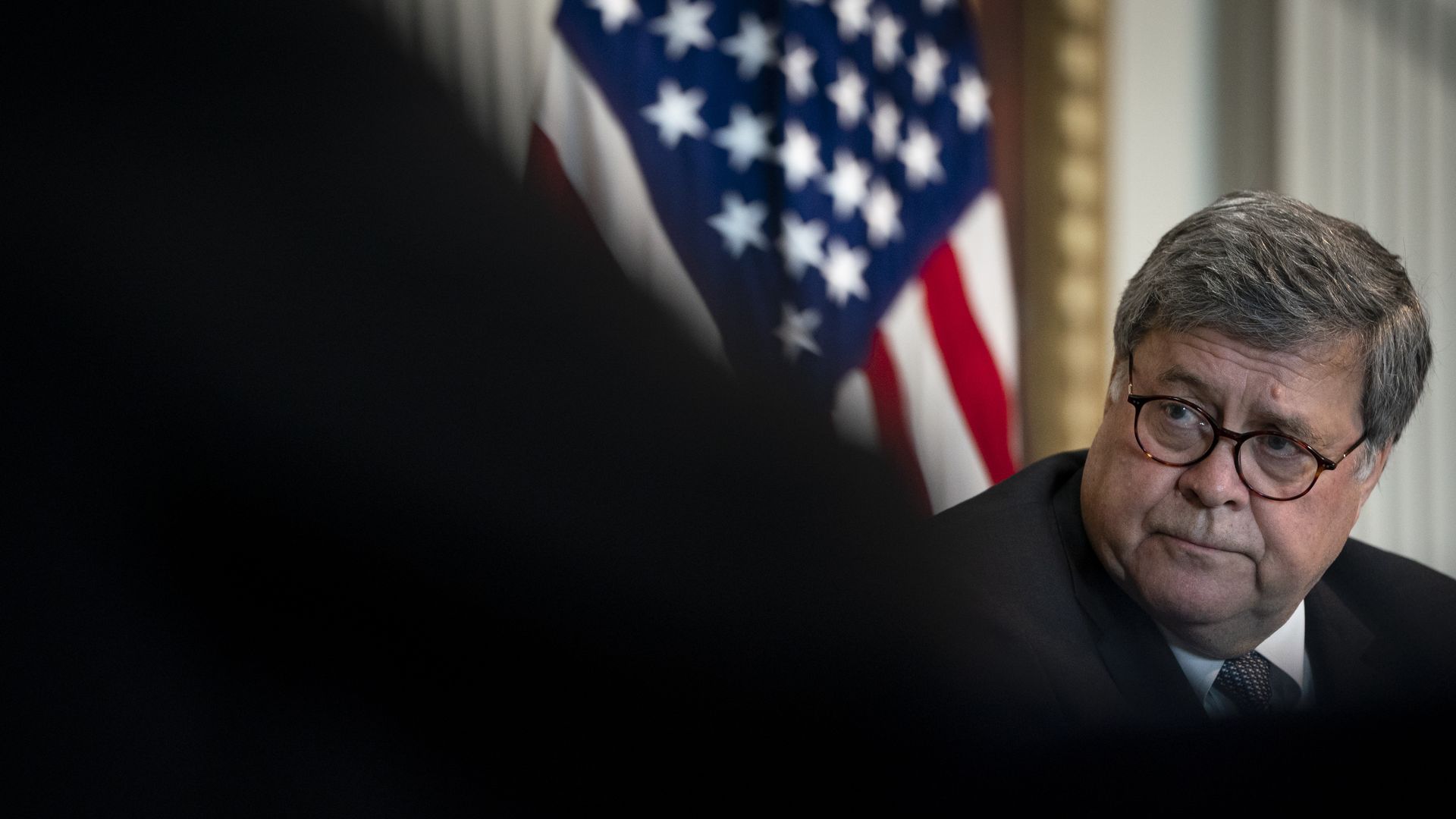 Bill Barr in the White House in August.