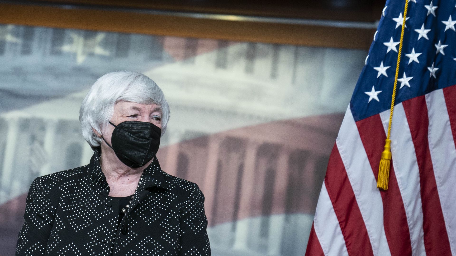 U.S. Treasury Secretary Janet Yellen during a press conference at the Capitol on Sept. 23.