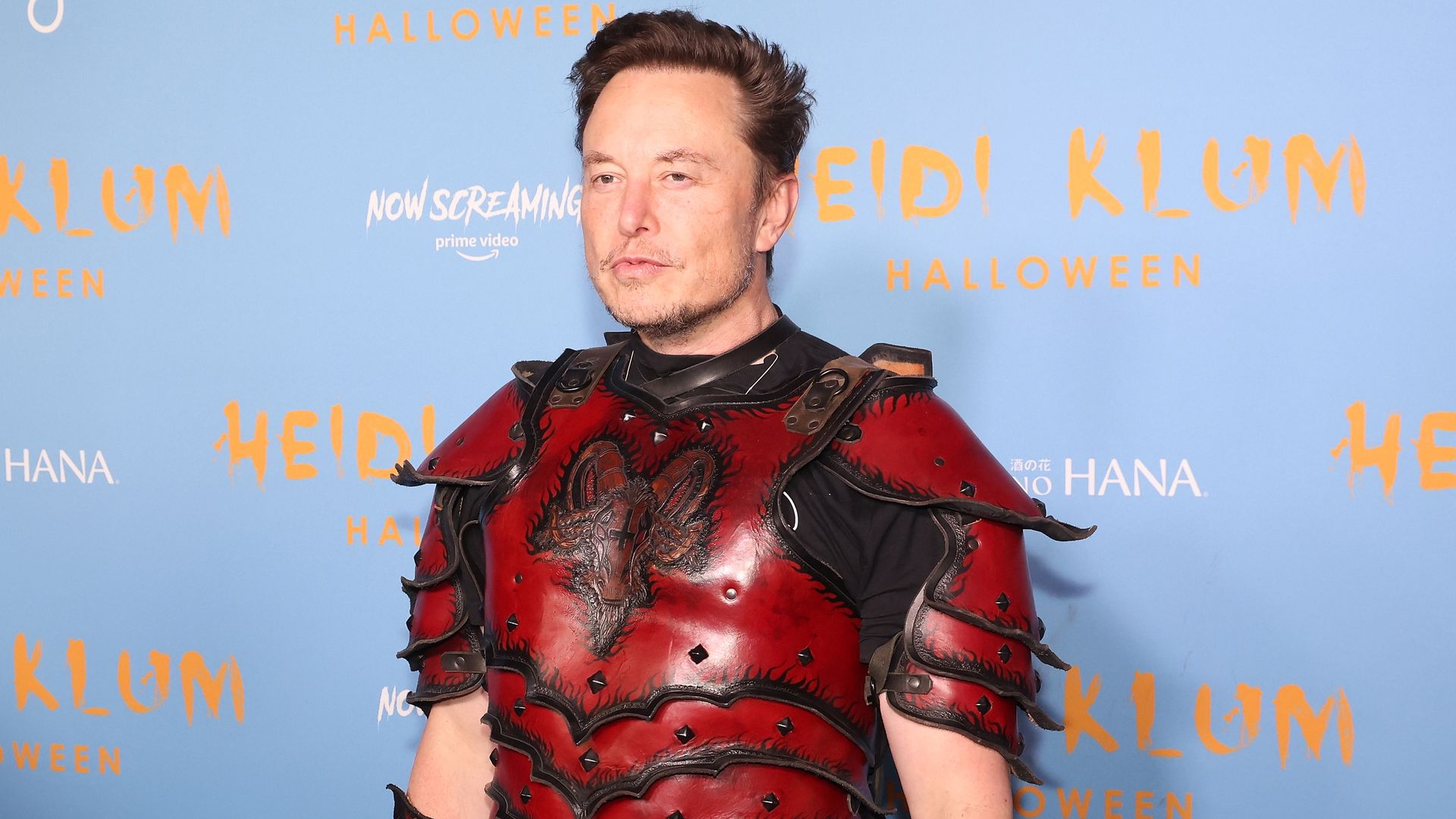 Elon Musk attends Heidi Klum's 2022 Hallowe'en Party at Sake No Hana at Moxy LES on October 31, 2022 in New York City.