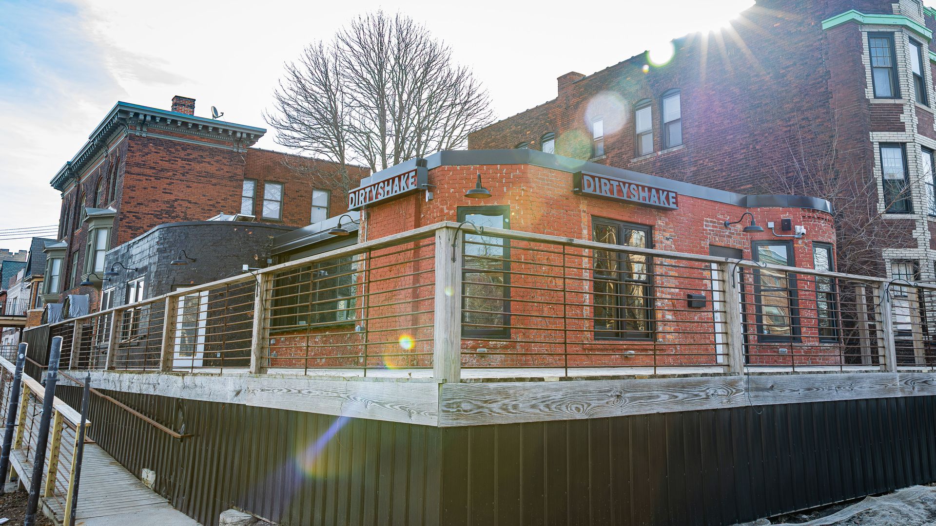 An exterior view of Dirty Shake