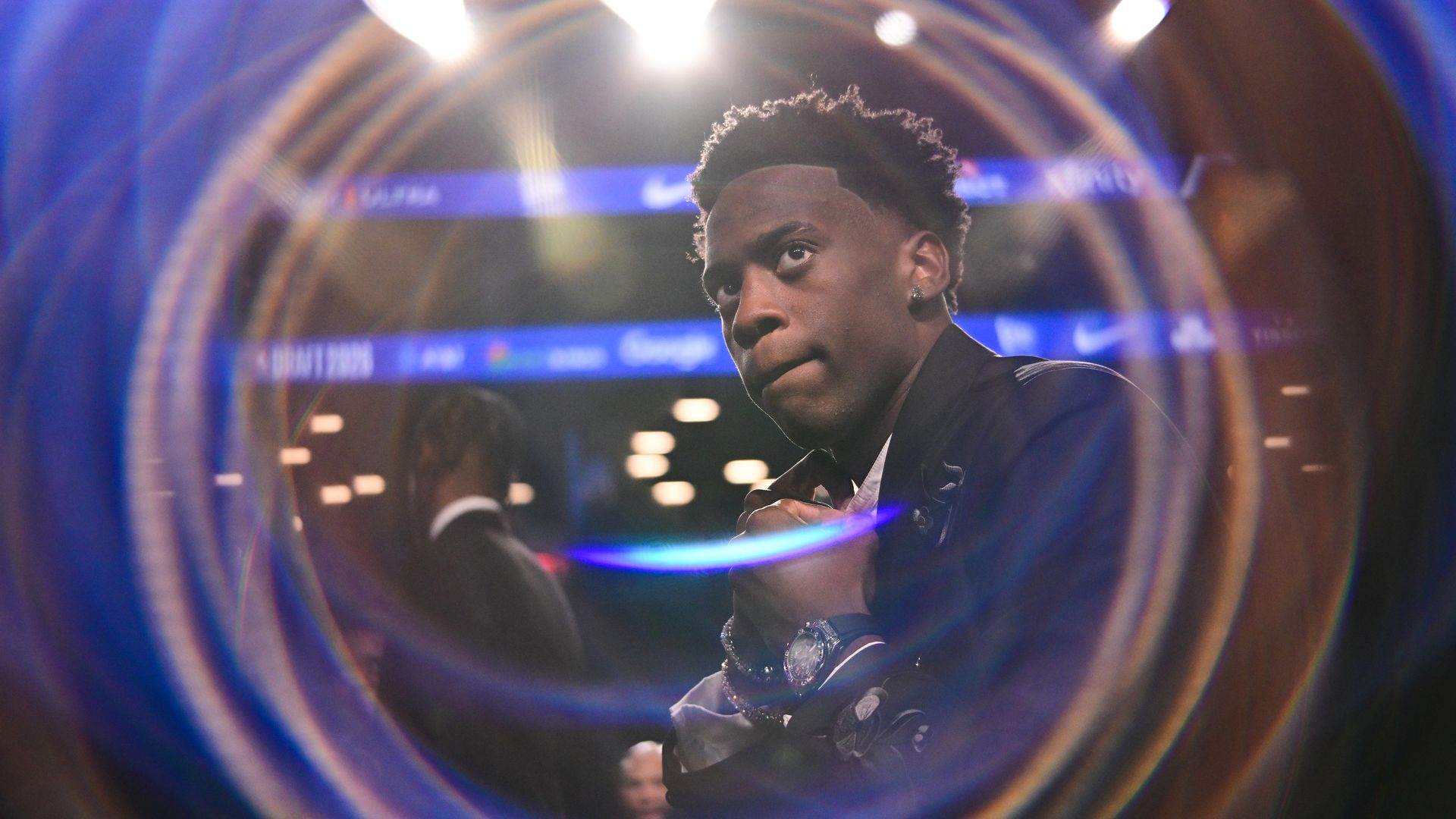 AJ Dybantsa poses for a photo during the 2026 NBA Draft - Round One on June 23 , 2026 at Barclays Center in Brooklyn, New York.