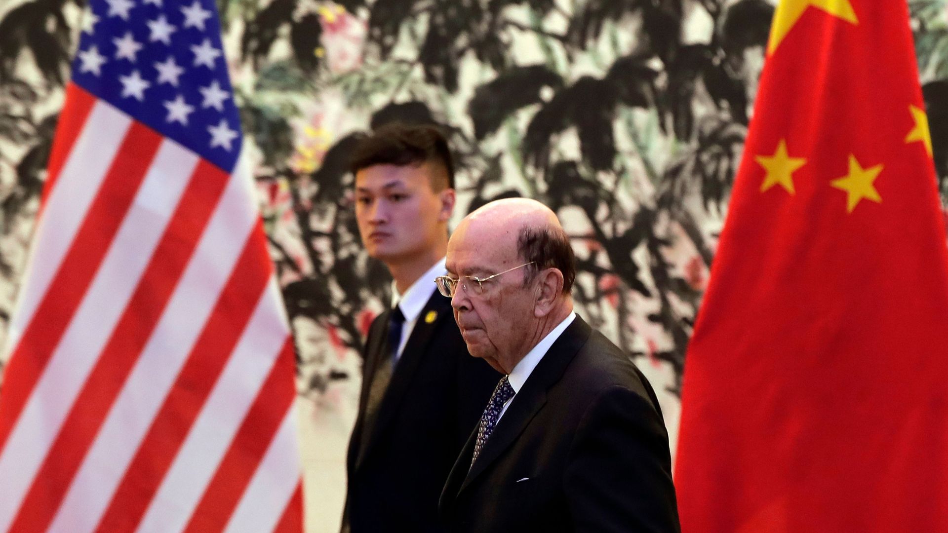 US Commerce Secretary Wilbur Ross arrives to the Diaoyutai State Guesthouse to attend a meeting with Chinese Vice Premier Liu He in Beijing on June 3, 2018. 