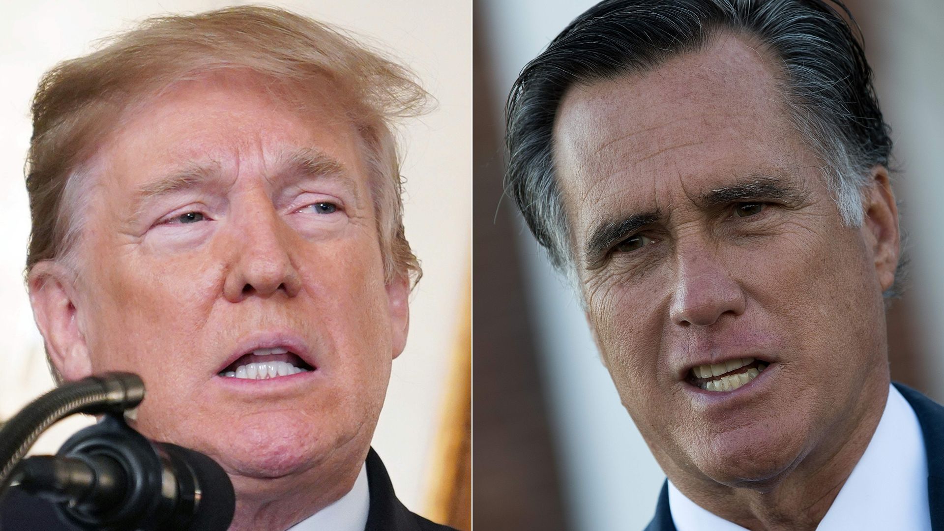 President Donald Trump and Sen. Mitt Romney