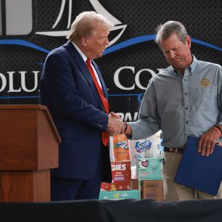 Scoop: Kemp plans secret White House sortie for Georgia Senate pick