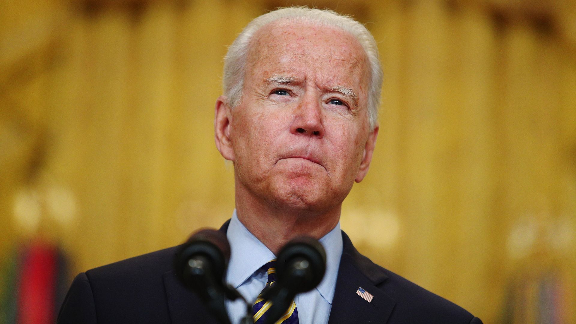 President Biden speaking in the White House on July 8.