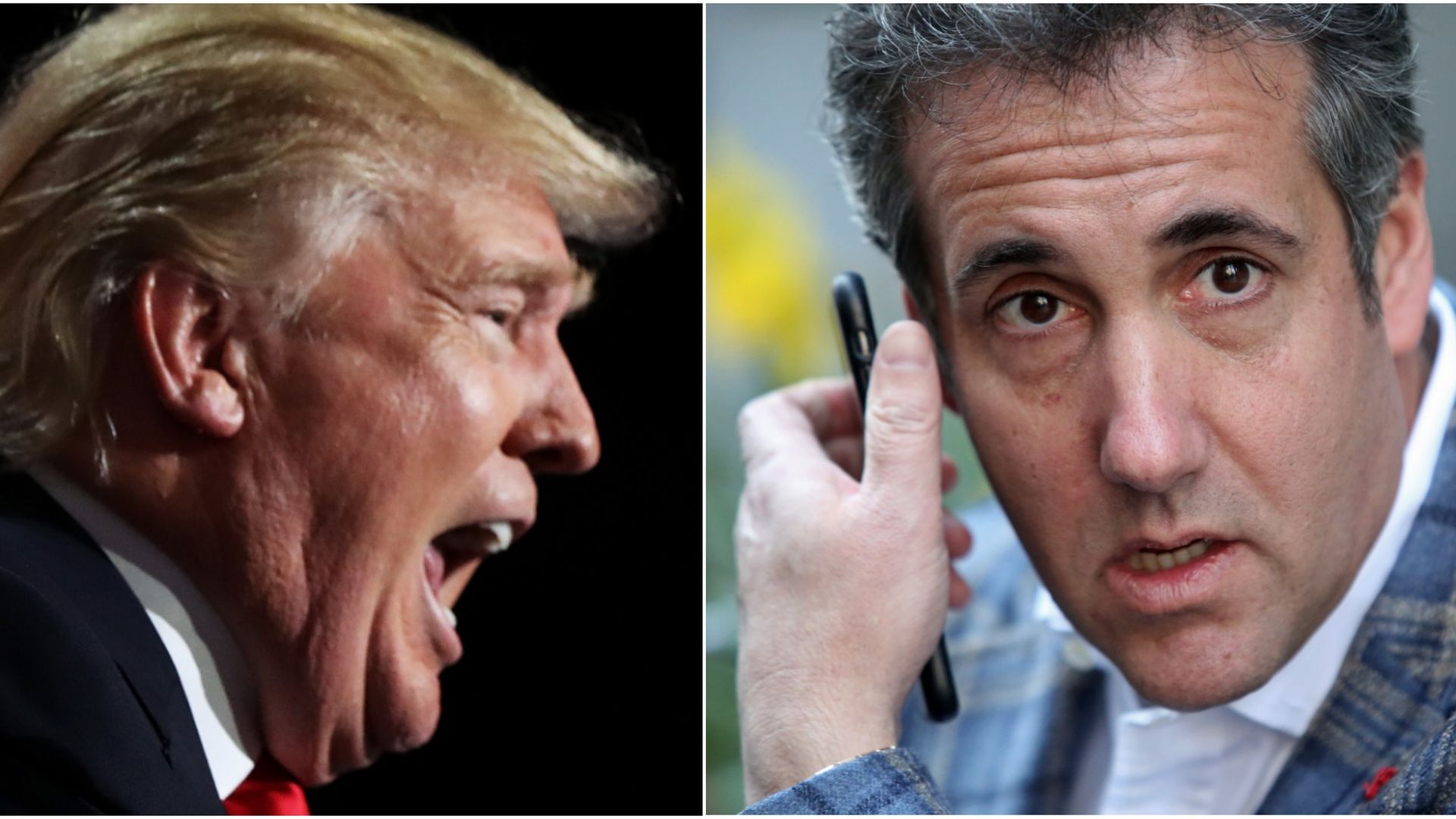 Donald Trump and Michael Cohen 