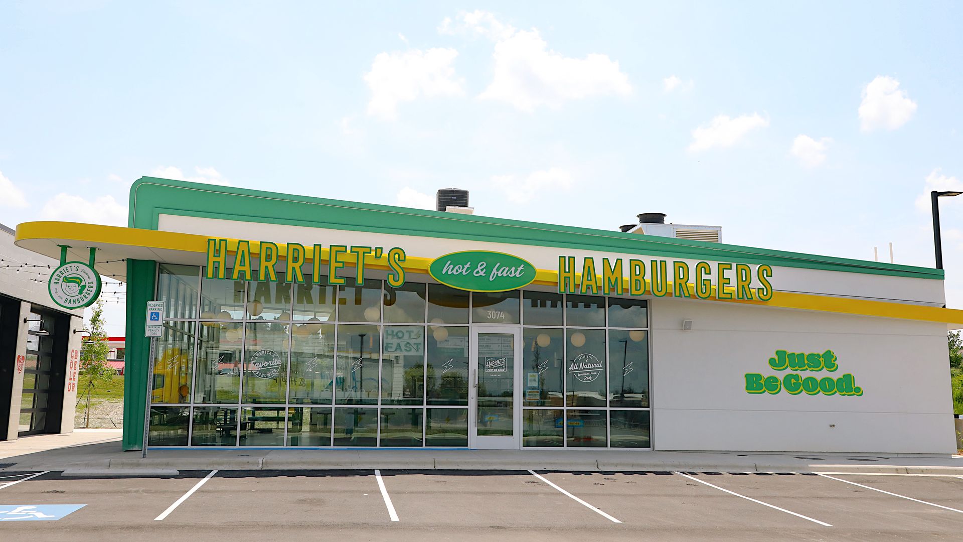 Outside of a Harriet's