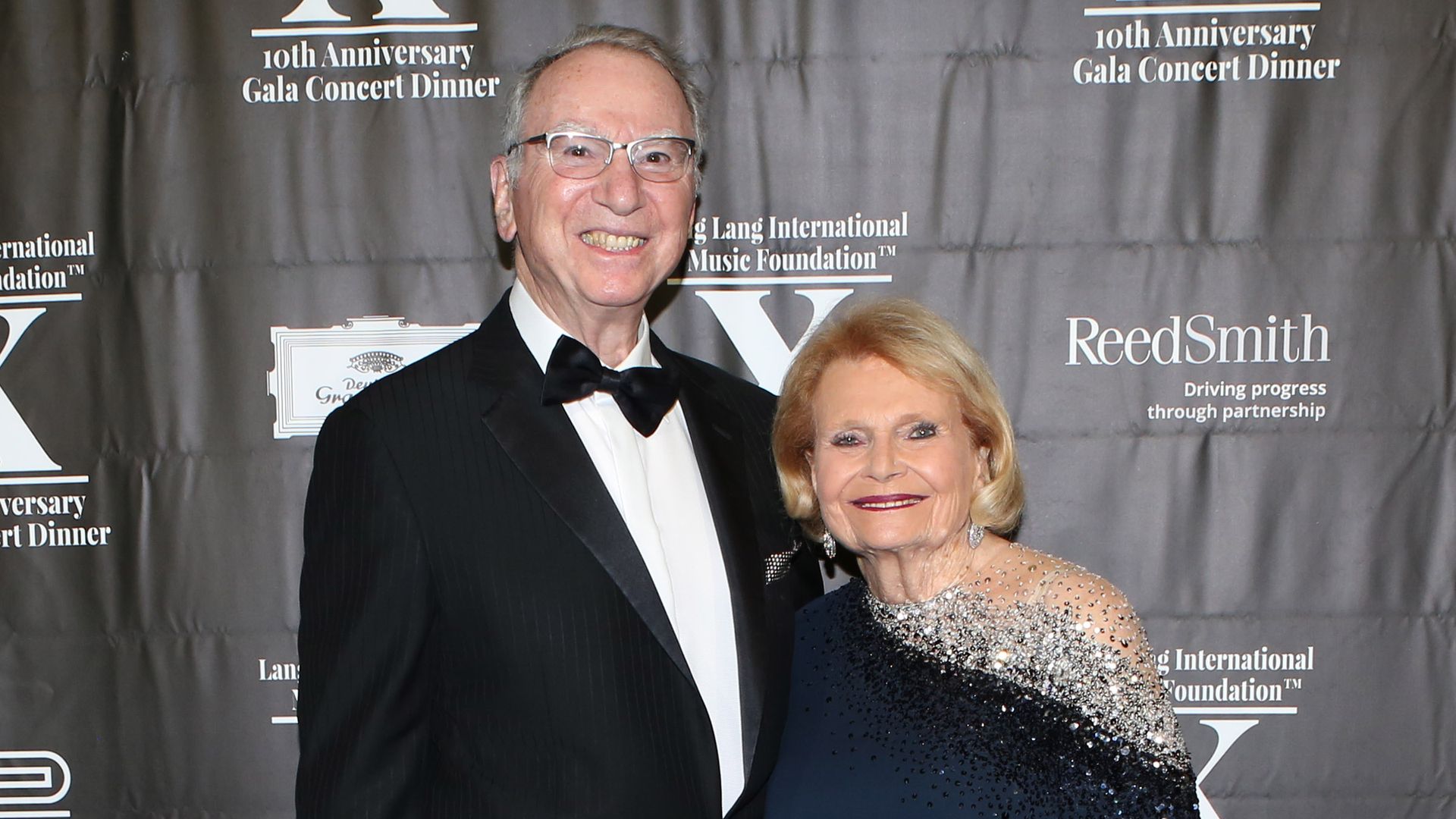 Irwin and Joan Jacobs at a gala. 