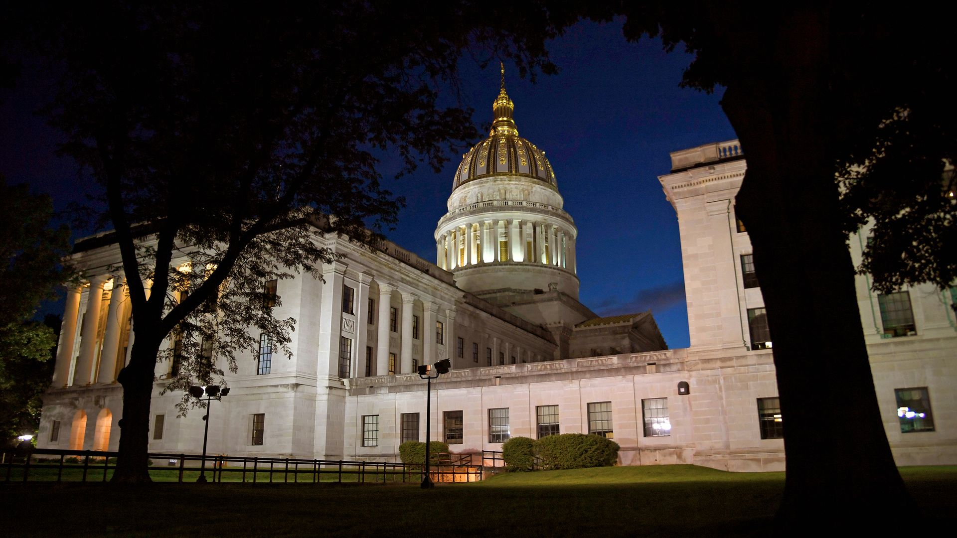 The state capitol building in Charleston, West Virginia.