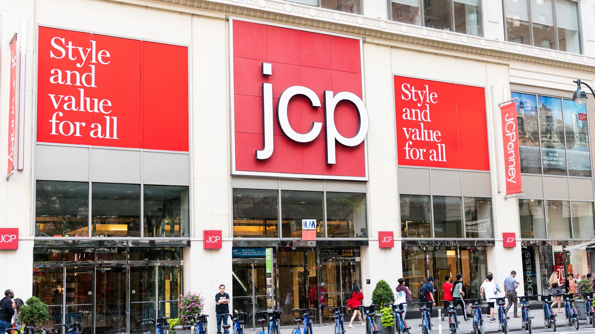 JC Penny storefront. 