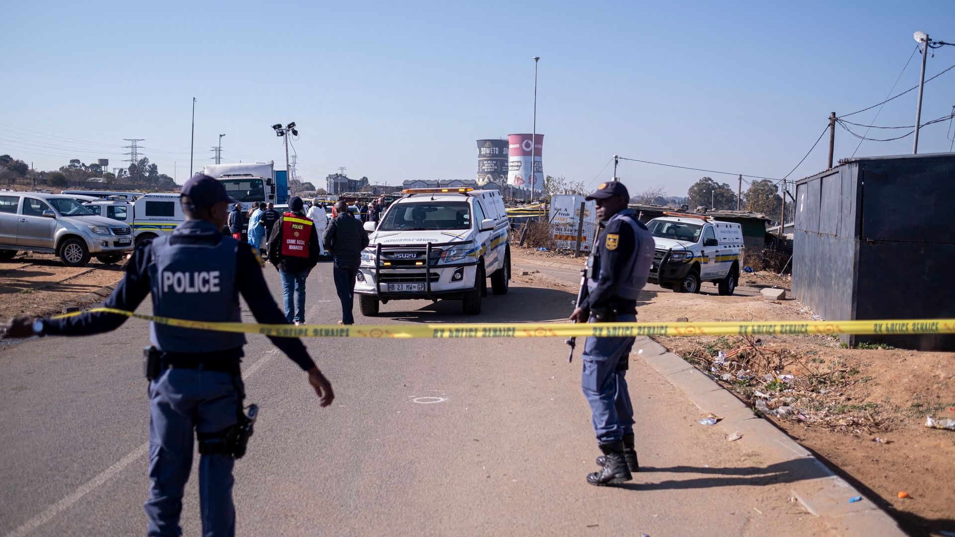South Africa police after shooting in Soweto