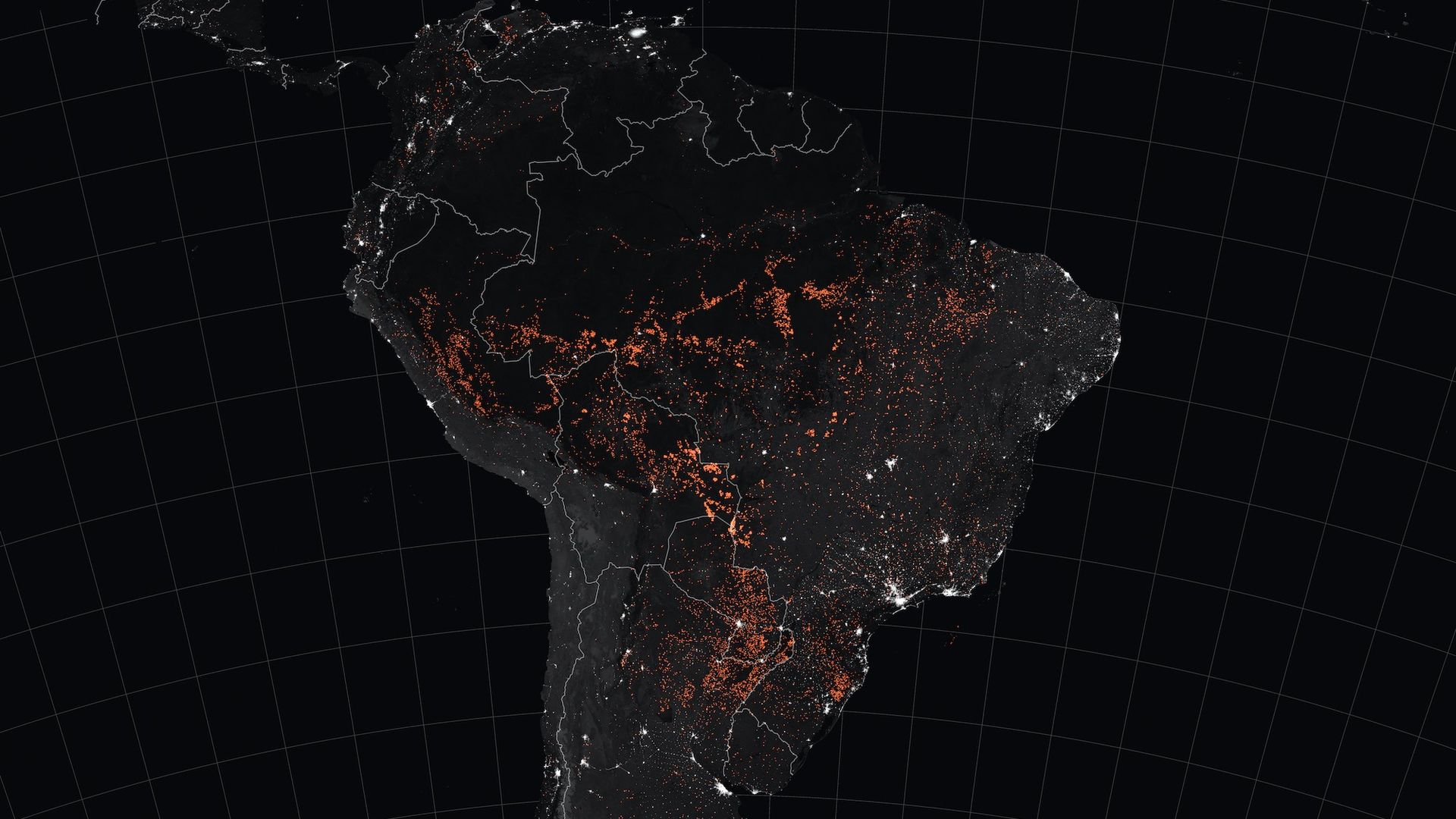 The Amazon region experiencing more fires, with more intense burns, than in recent years. 