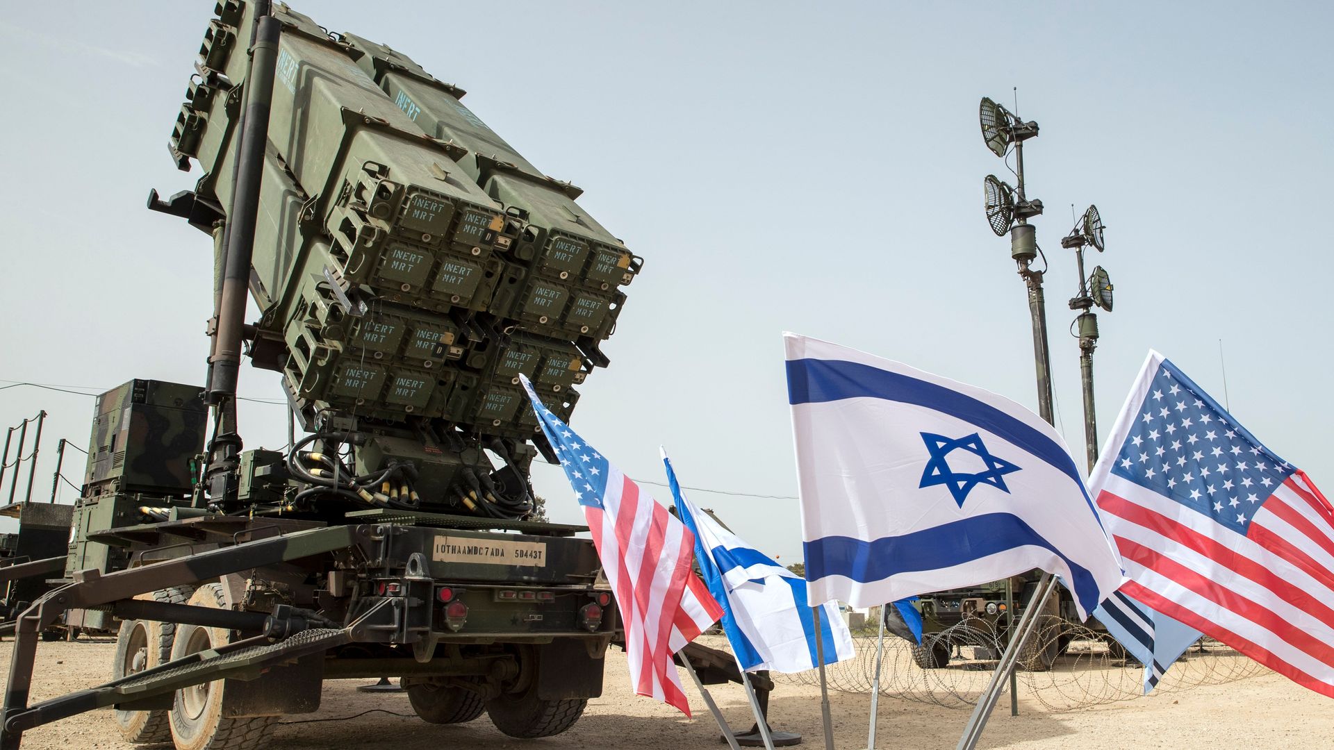 A US Patriot missile defense system during a joint Israeli-US military exercise
