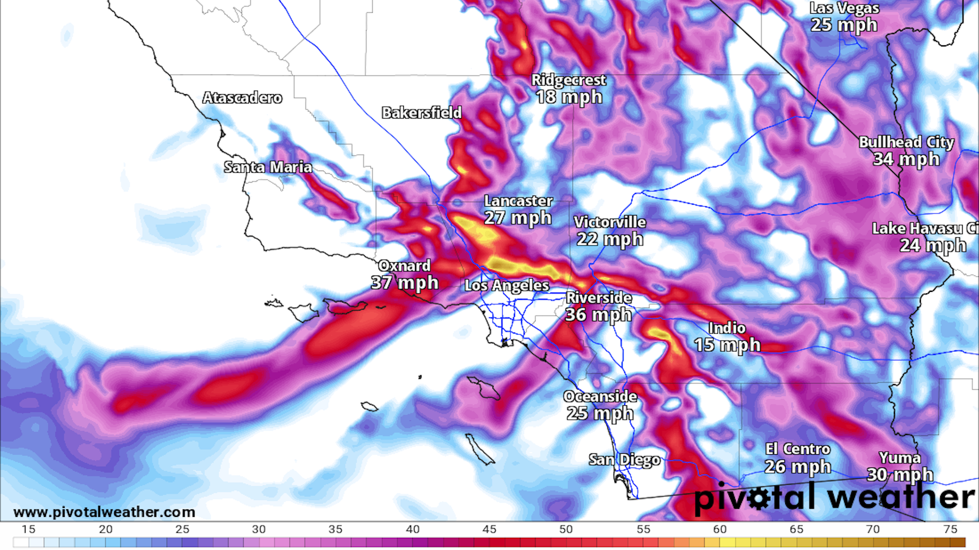 LA fires: Southern California faces rare fire warning as winds increase