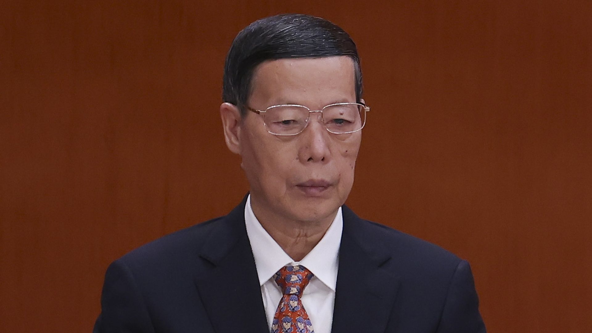 Chinese Vice-Premier Zhang Gaoli attends the opening session of the 20th National Congress of the Communist Party of China (CPC)  on October 16, 2022 in Beijing, China. 