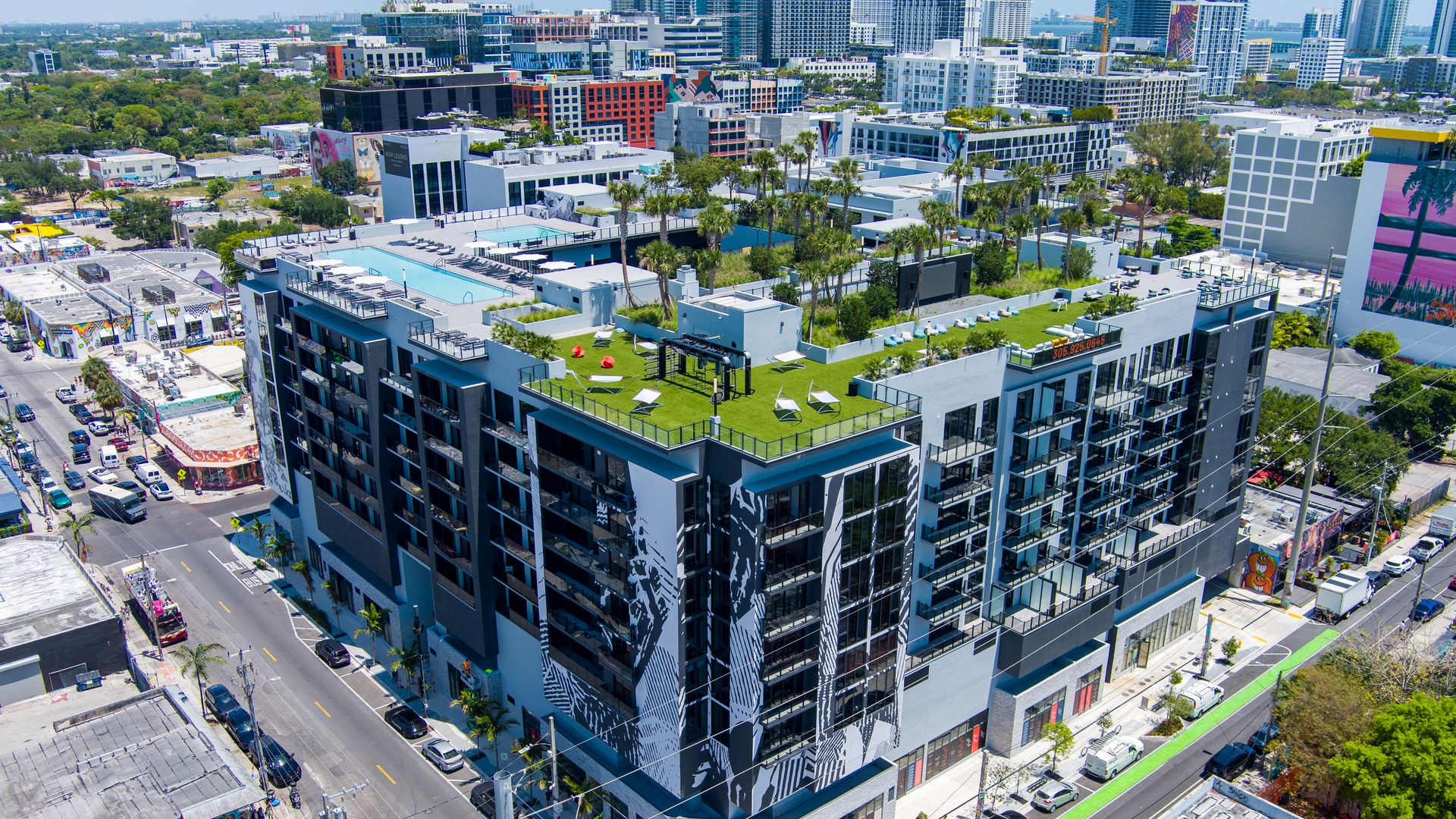 The apartment complex Society Wynwood