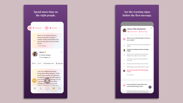 Website & App design - Introducing my new app design called blind dating app.  Stay tuned for more screens posting soon. personal id @imagish_ some  hashtags and tags @instagram @squadlab.ux @uxbrainy @ui.mob @