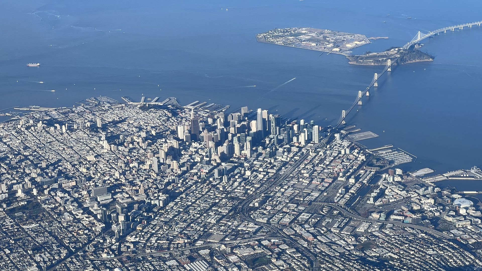 An aerial view of San Francisco