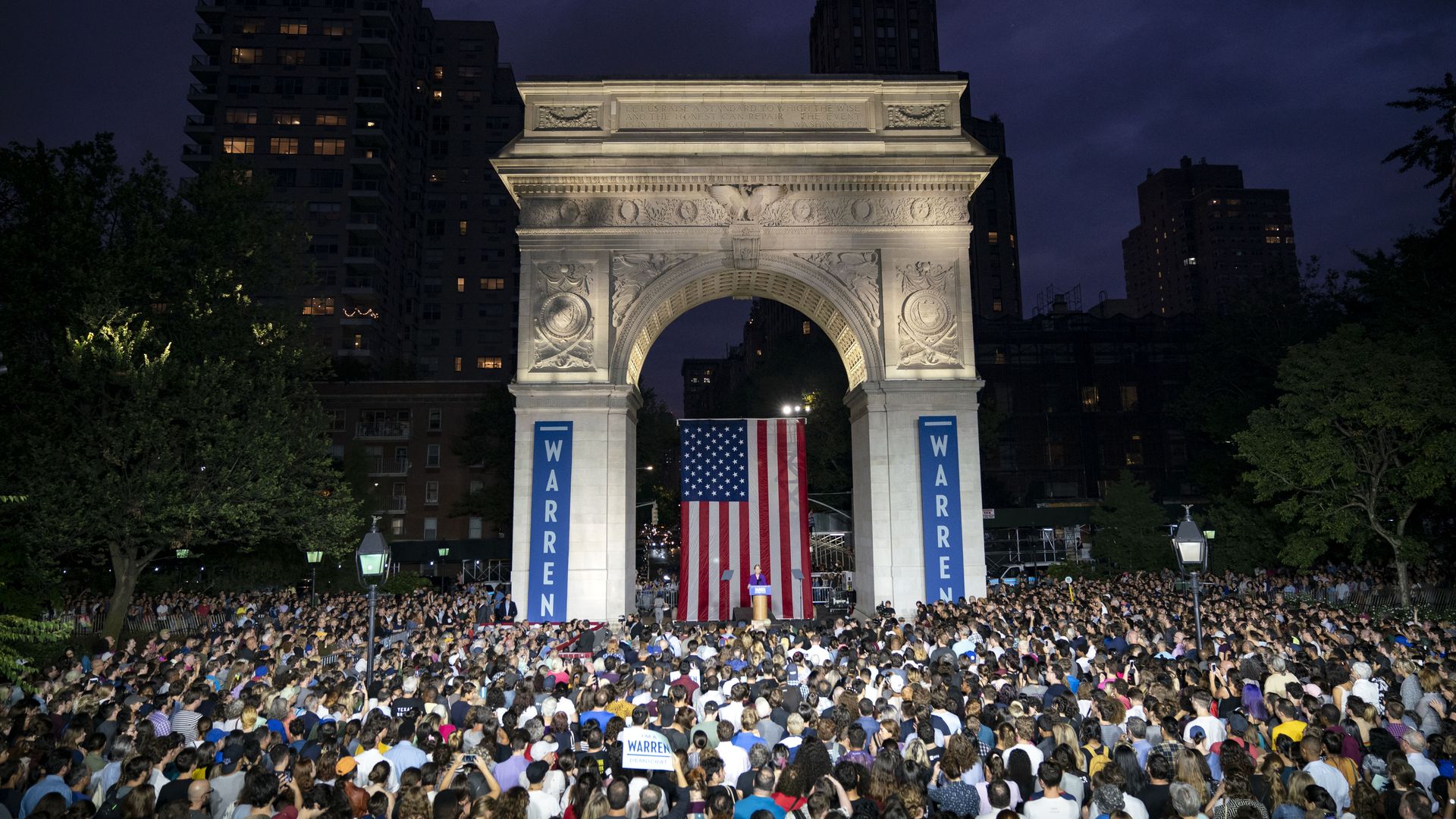 Elizabeth Warren rally in New York