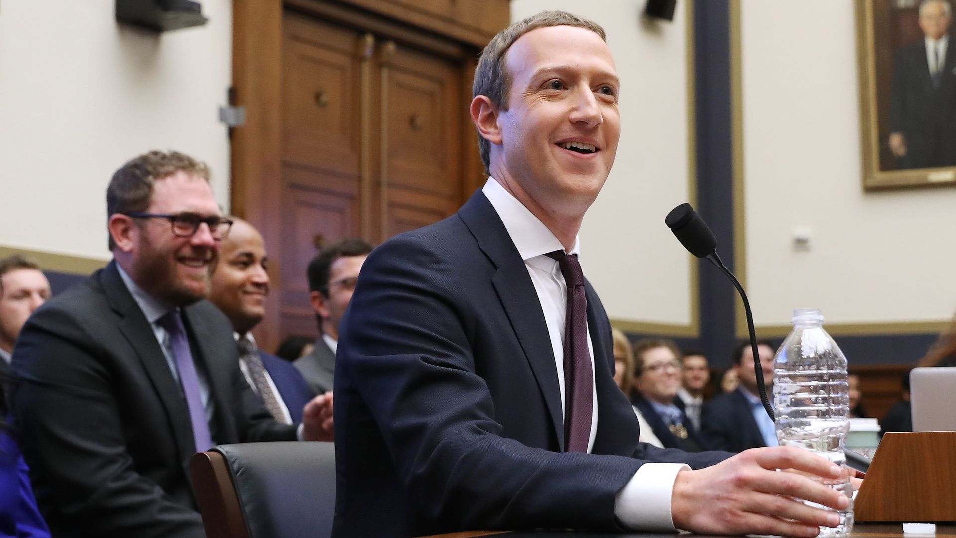 Facebook co-founder and CEO Mark Zuckerberg testifies before the House Financial Services Committee