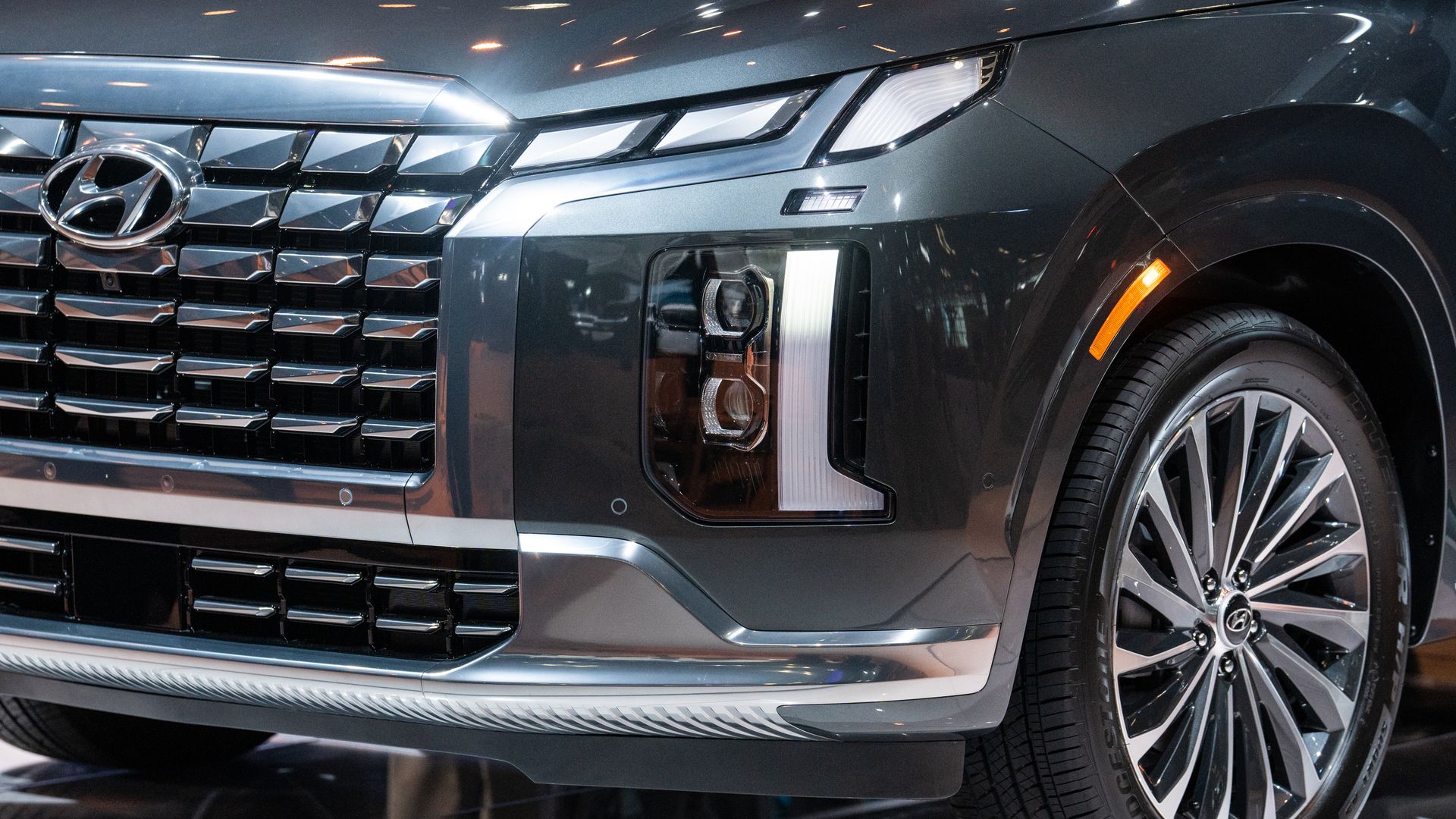 Front of a Hyundai vehicle