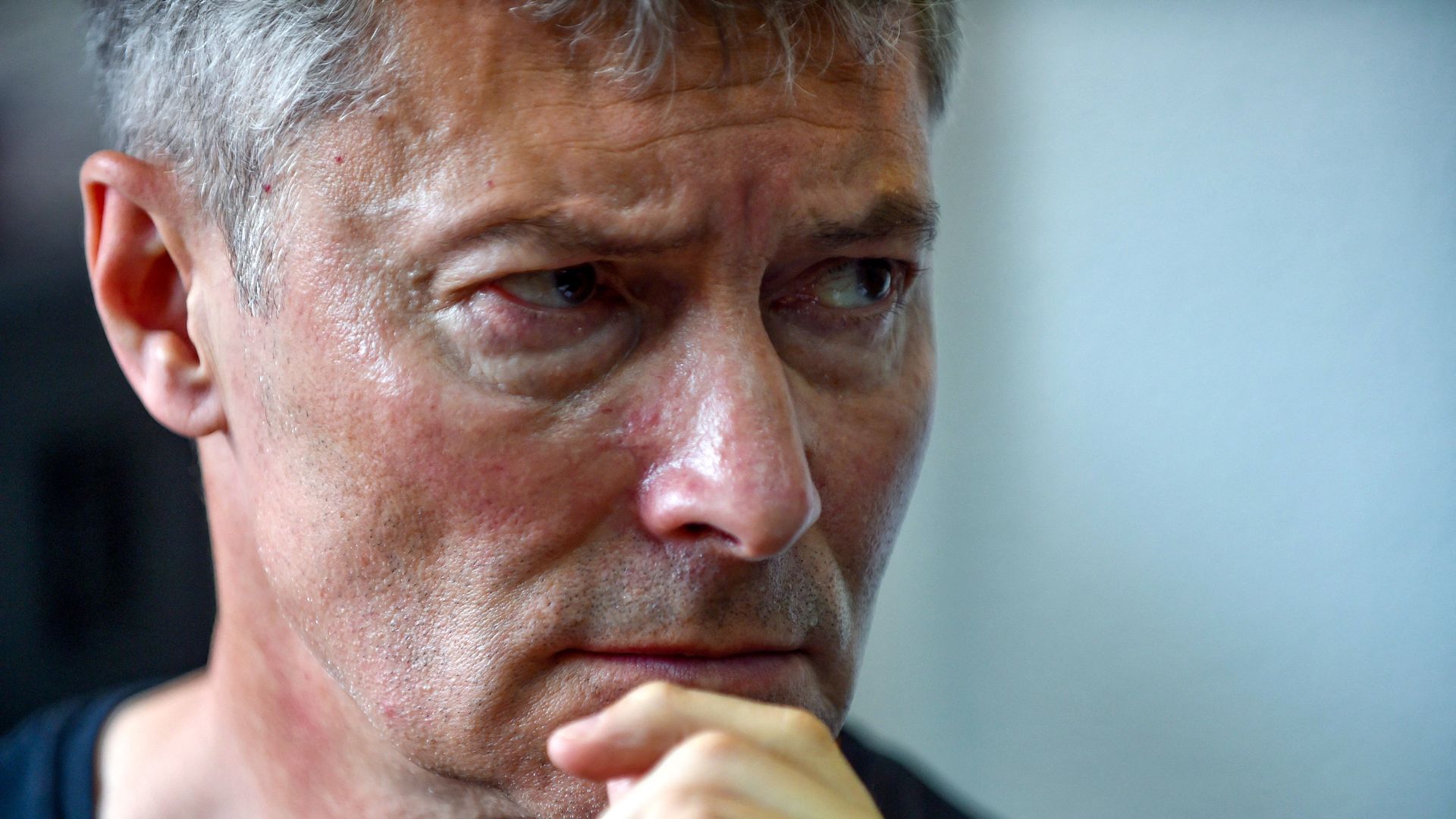 Russian opposition figure and former mayor of Yekaterinburg Yevgeny Roizman attends an interview with AFP at his charity fund in the main Urals city of Yekaterinburg on July 15.