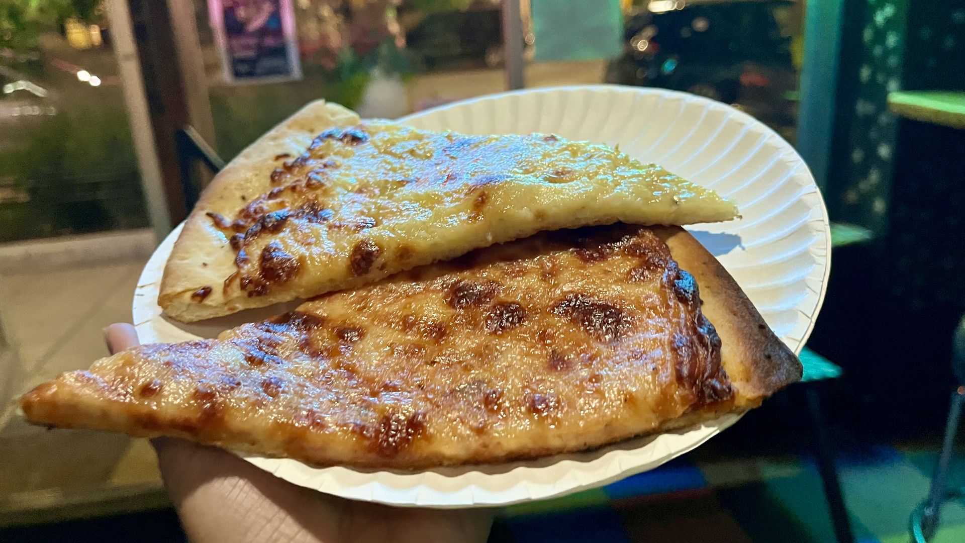 honey garlic pizza slice