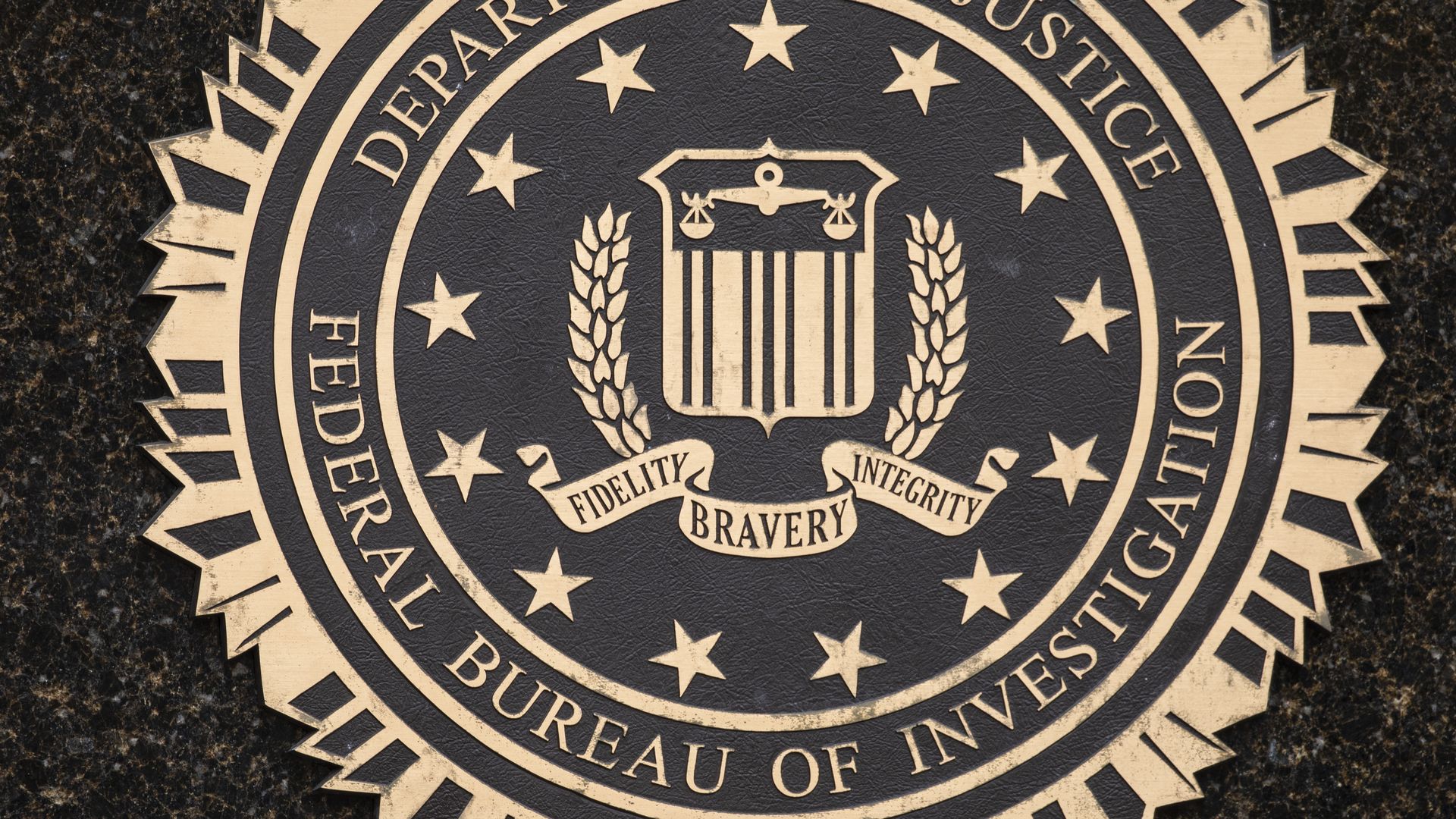 The Federal Bureau of Investigation seal in its headquarters in Washington, D.C.