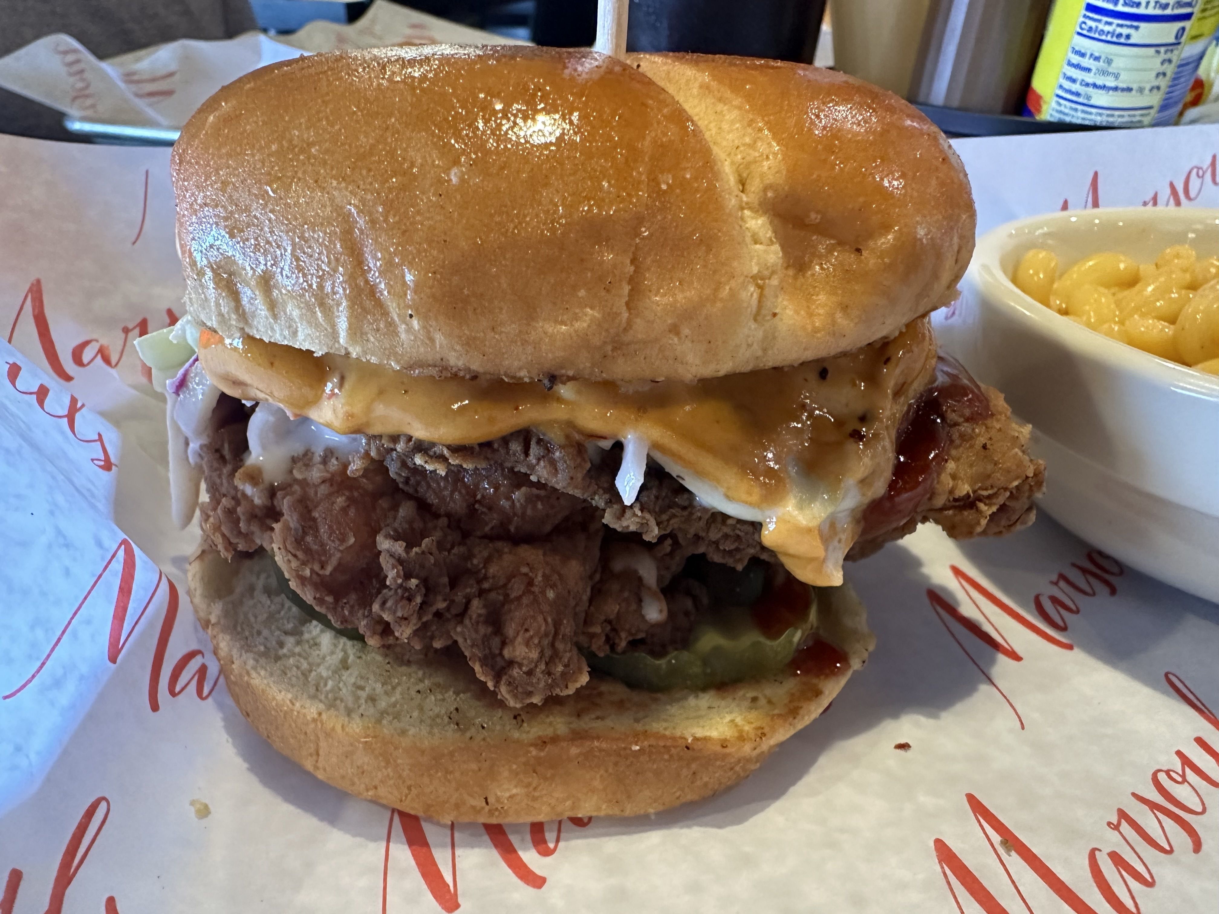 photo of chicken sandwich