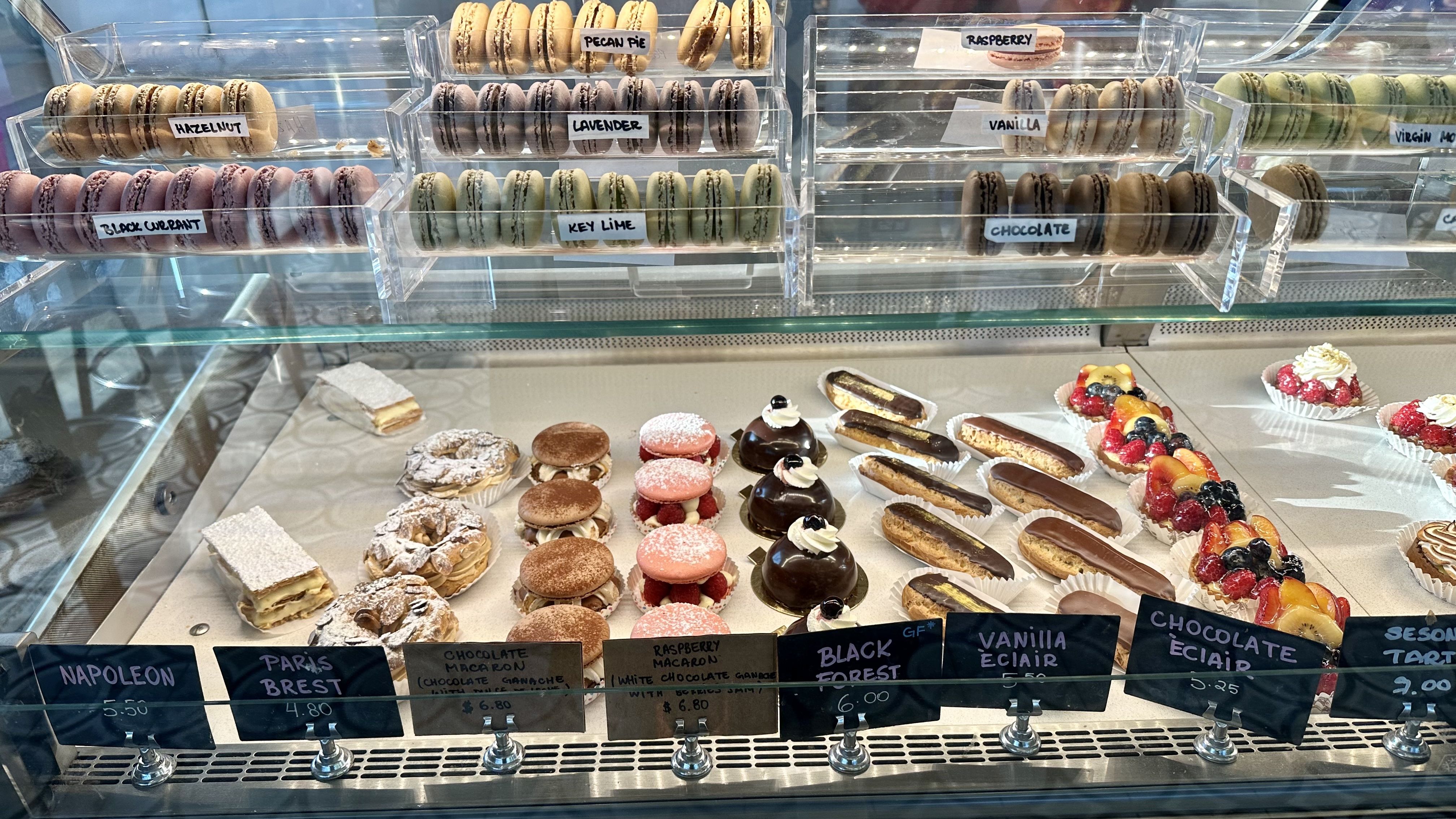 Image shows the pastries at Celtica.