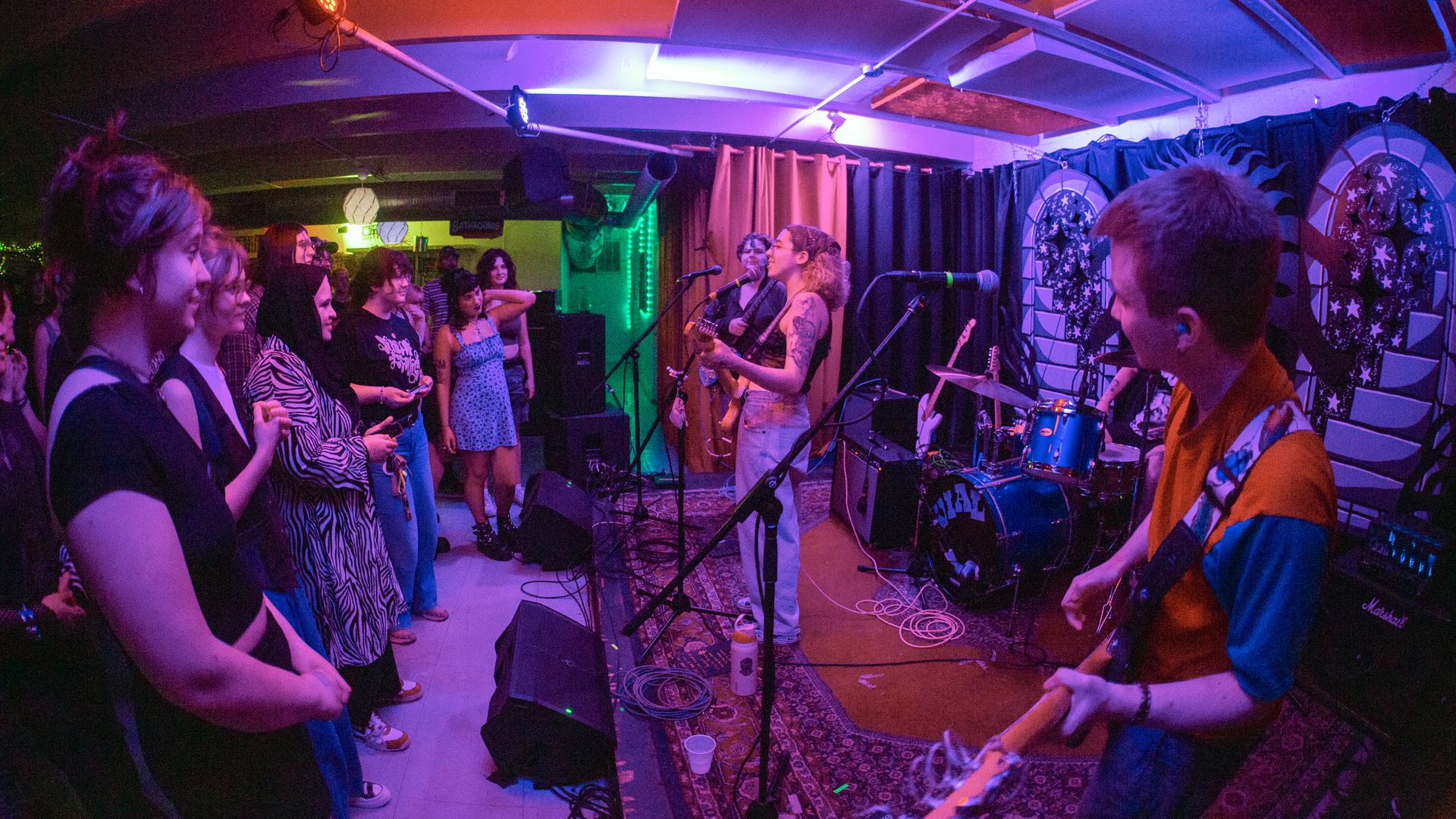 The crowd takes in a recent show at Drkmttr