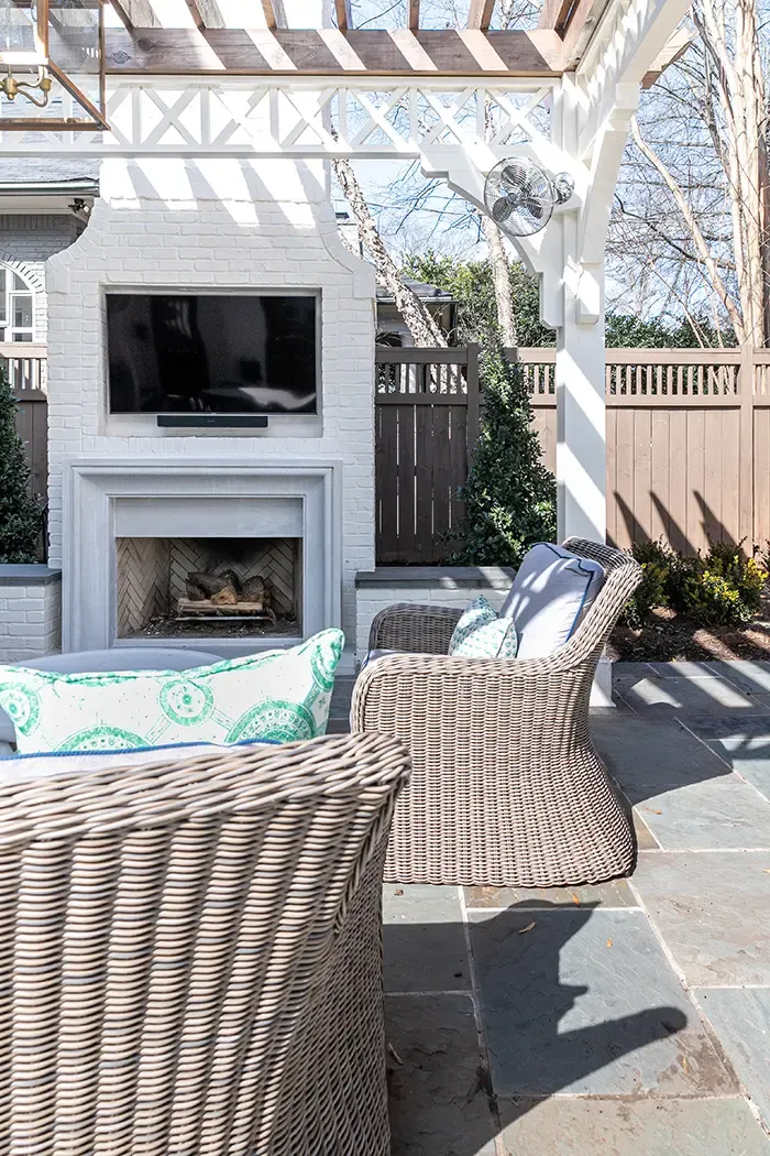 Katrina Hutchins Home Tour fireplace