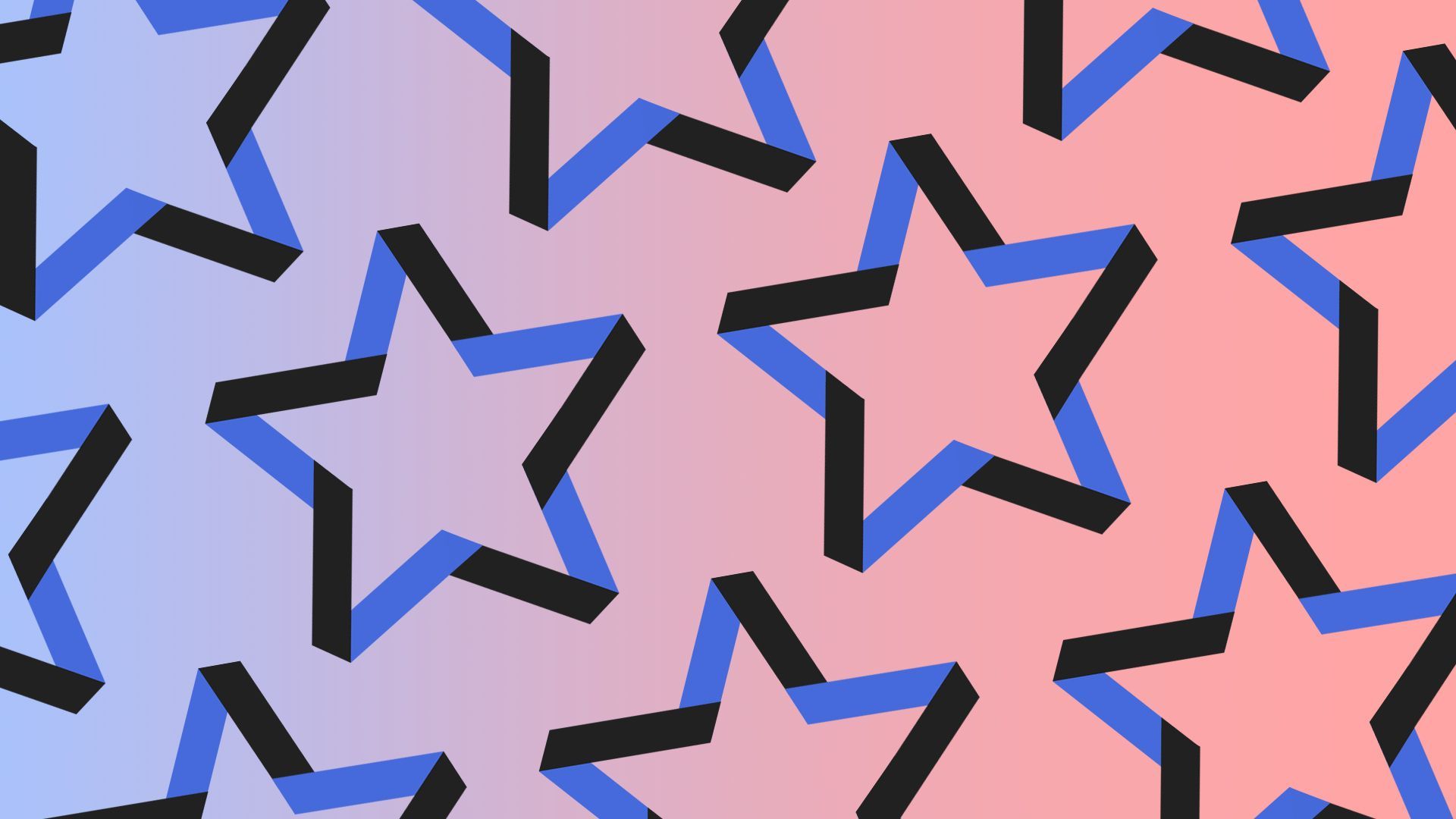 Illustration of a repeating star pattern made from the Axios logo