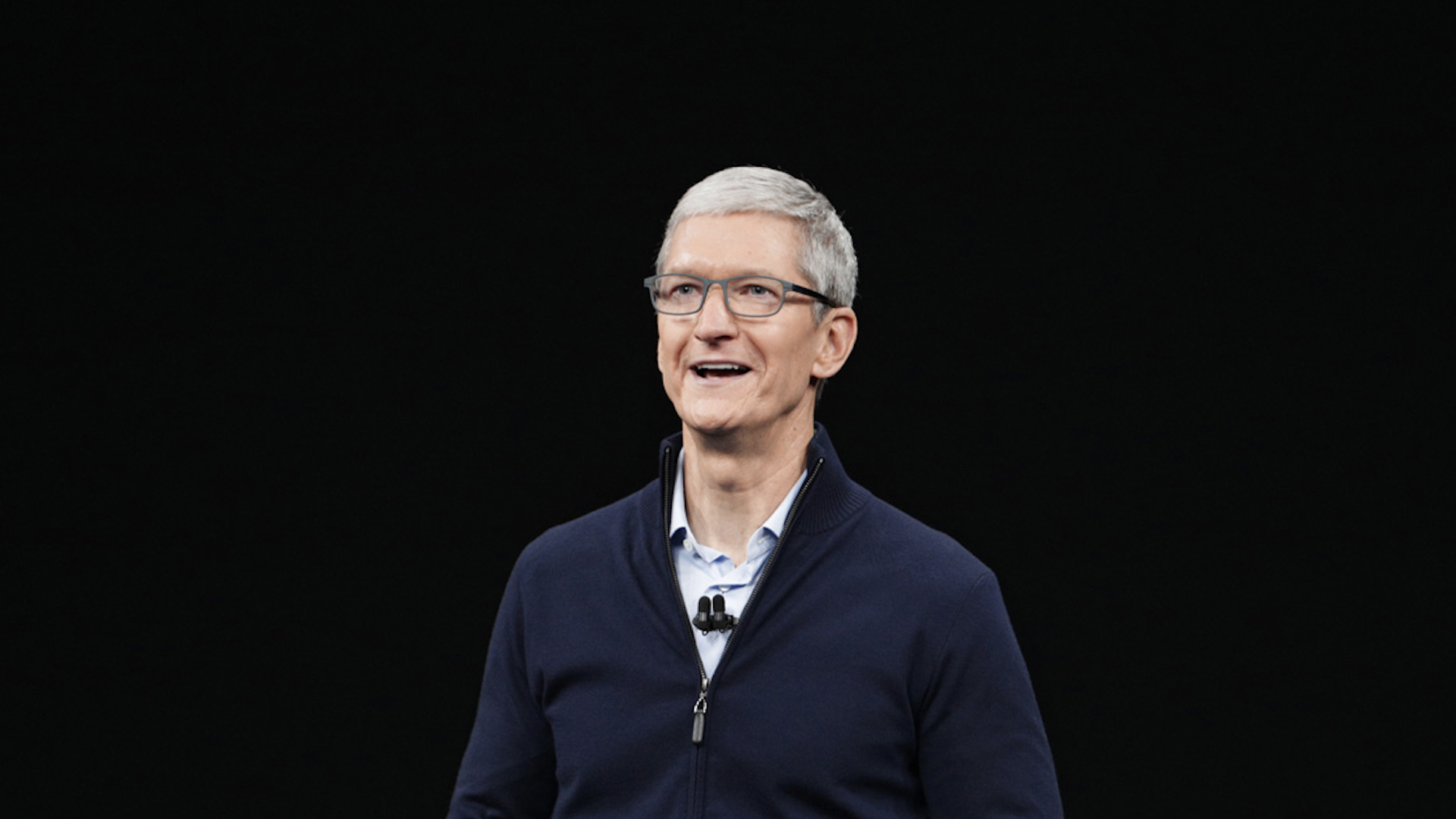 Apple CEO Tim Cook at a 2017 event