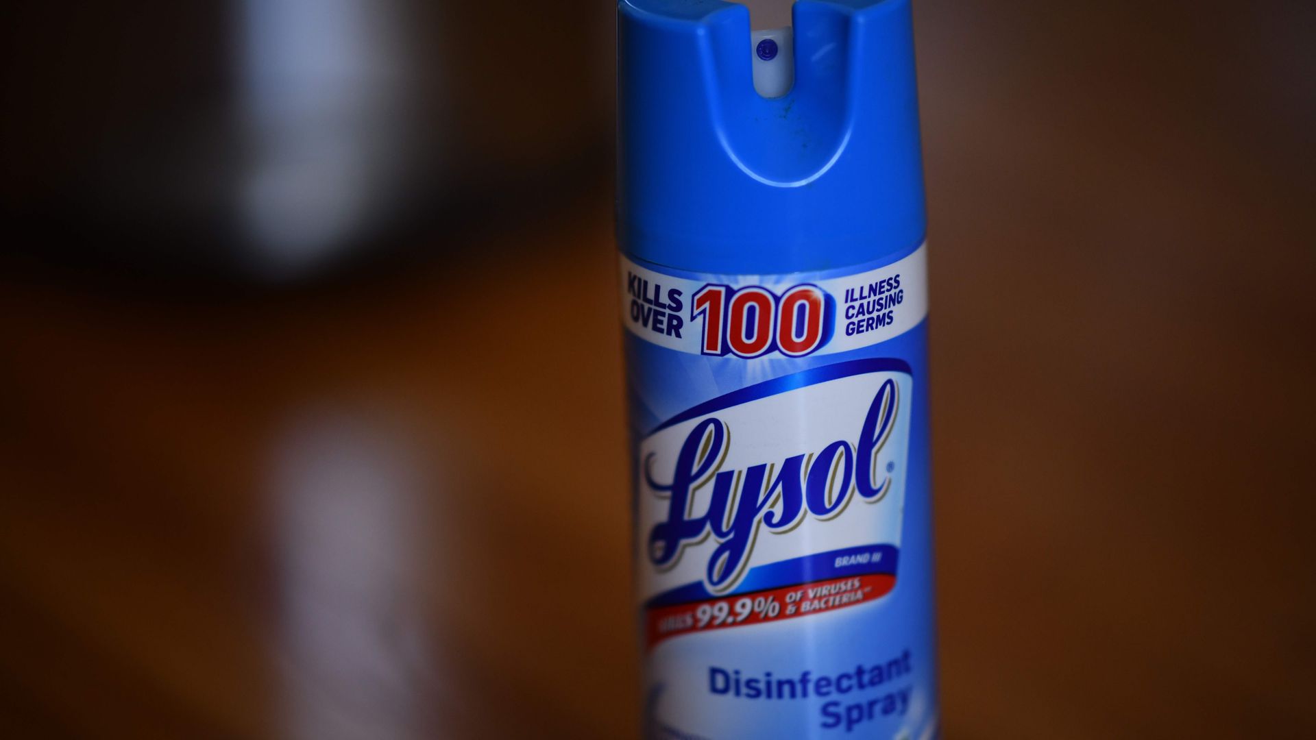 A Lysol spray bottle