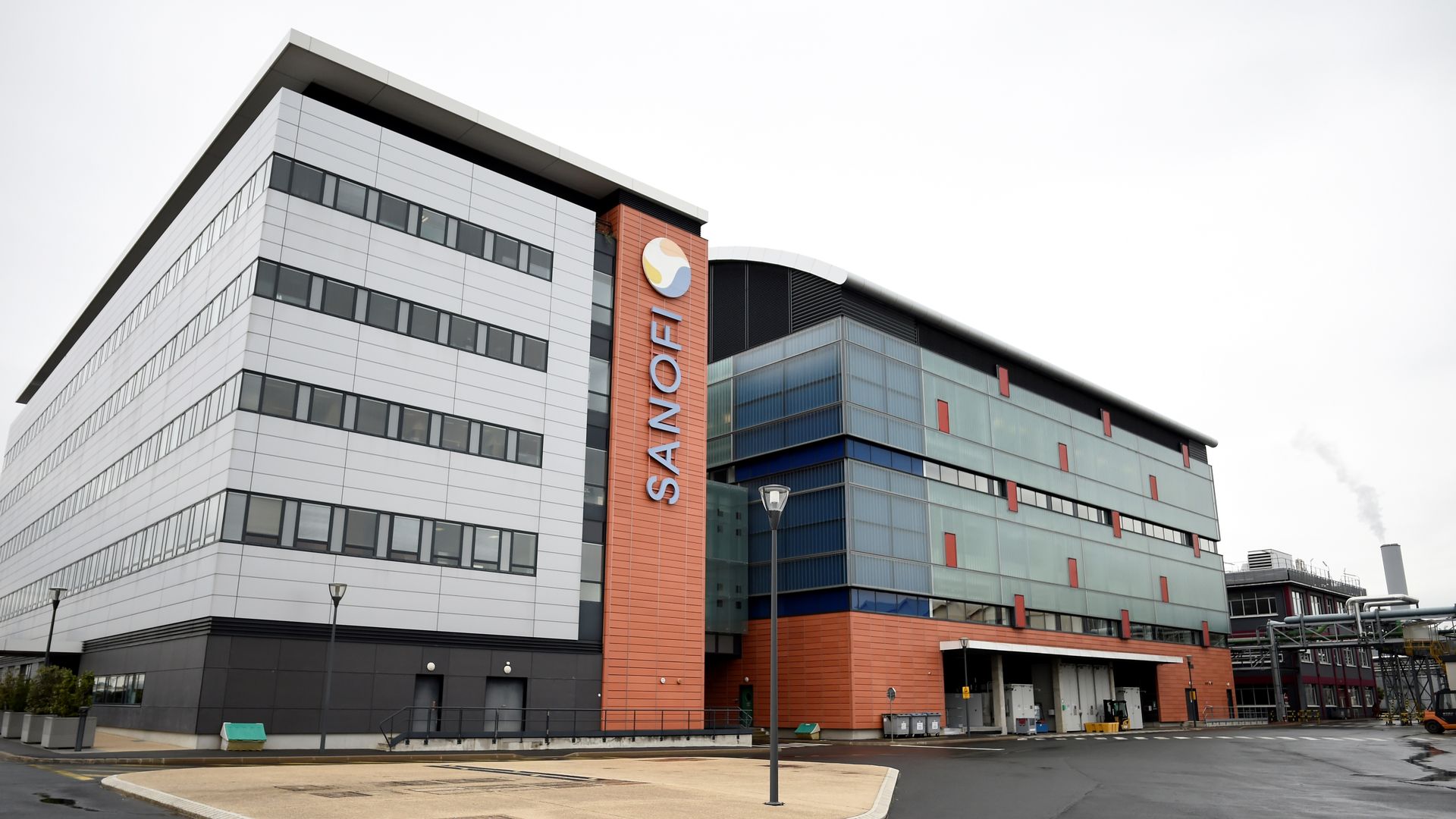 A building owned by pharmaceutical company Sanofi
