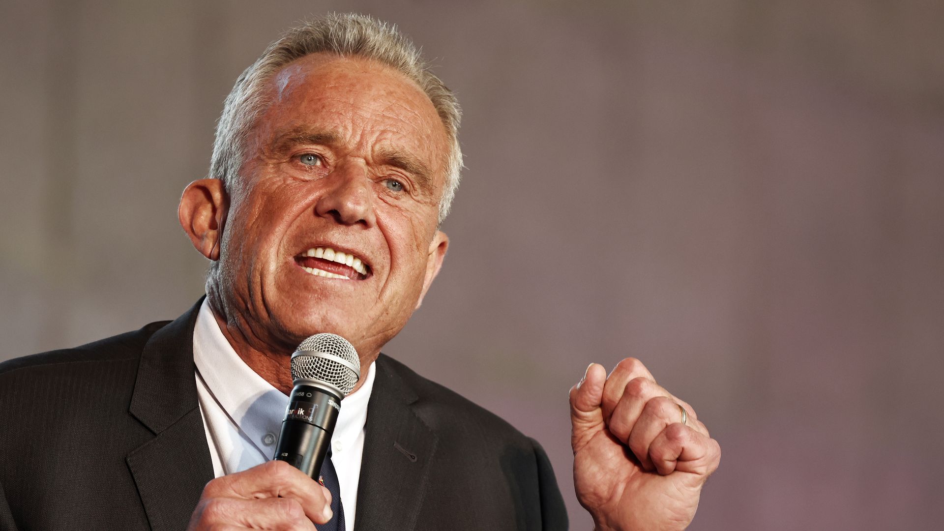 Independent presidential candidate Robert F. Kennedy Jr. speaks at a Cesar Chavez Day event at Union Station on March 30, 2024 in Los Angeles, California. 