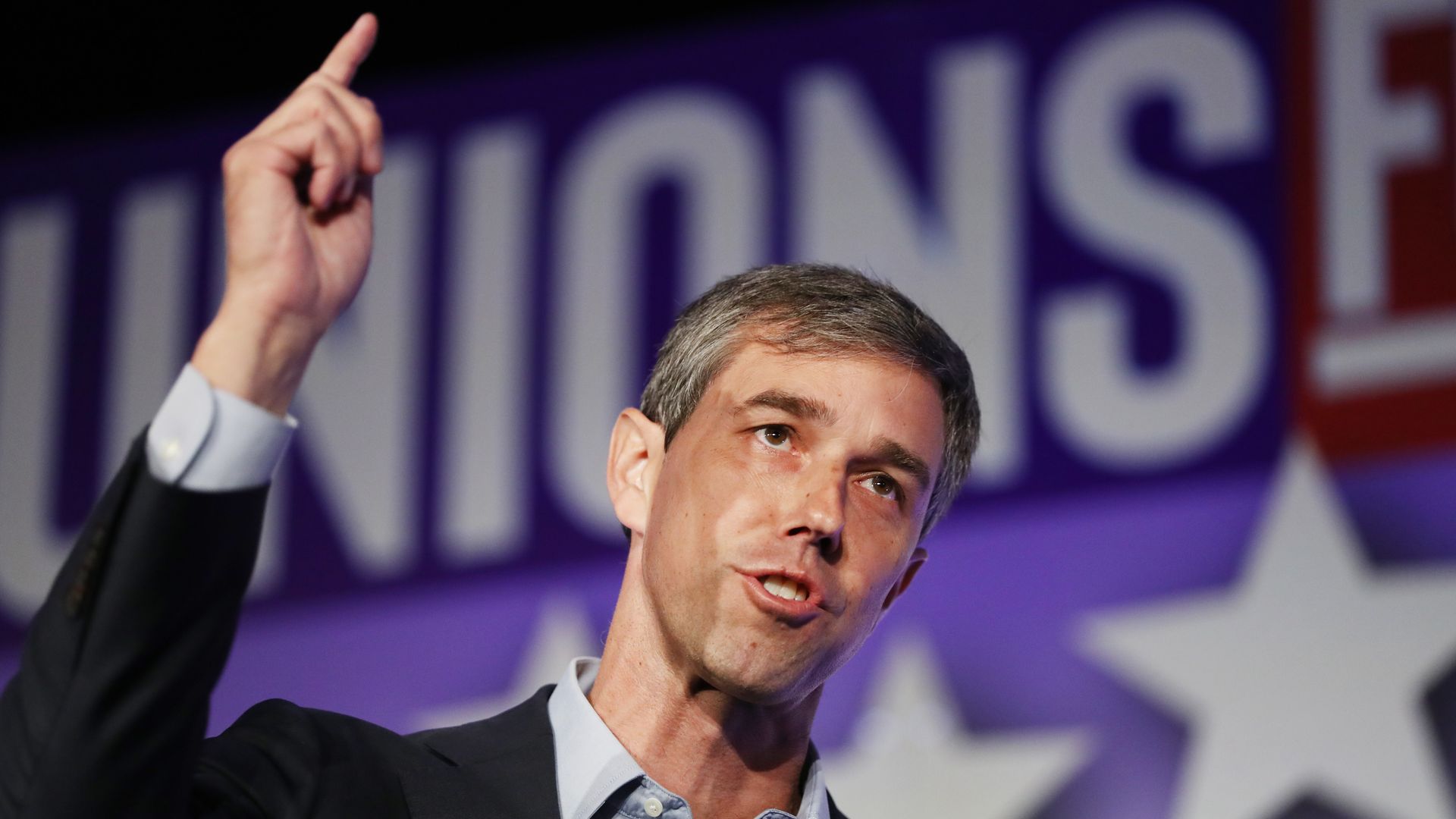 Democratic presidential candidate former U.S. Rep. Beto O'Rourke (D-TX) speaks at the SEIU Unions for All Summit on October 5, 2019 in Los Angeles, California. 