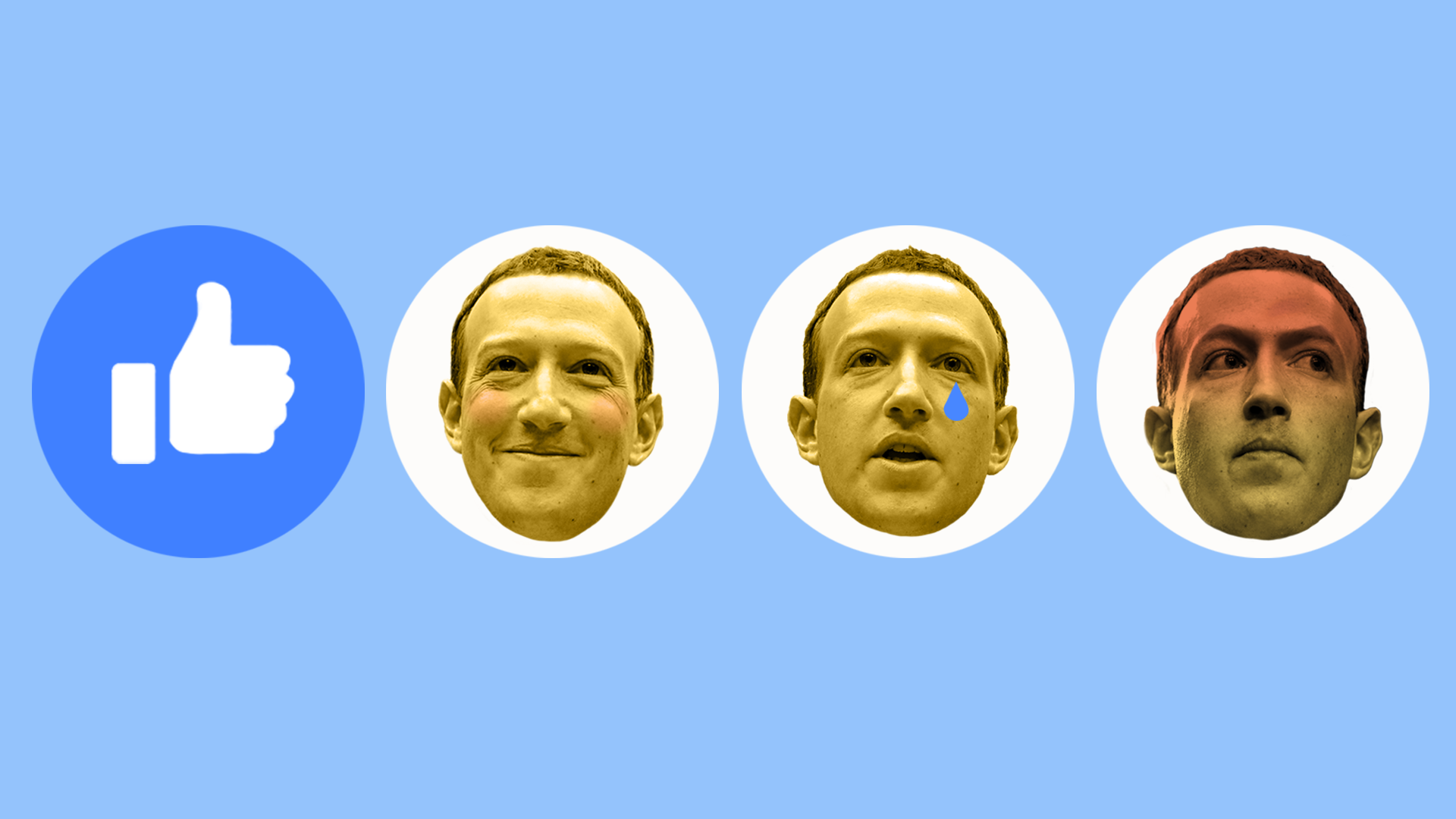 Mark Zuckerberg's face as emojis