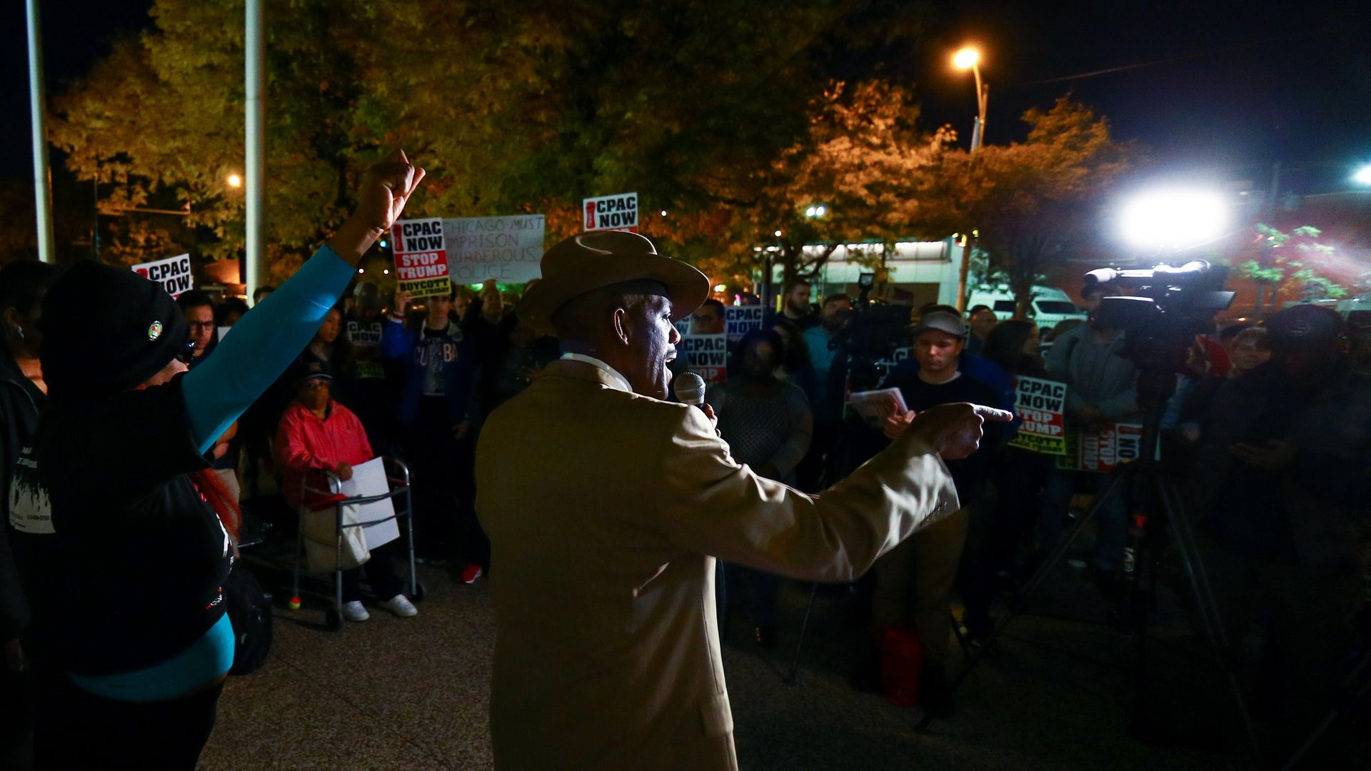A protest against police in Chicago