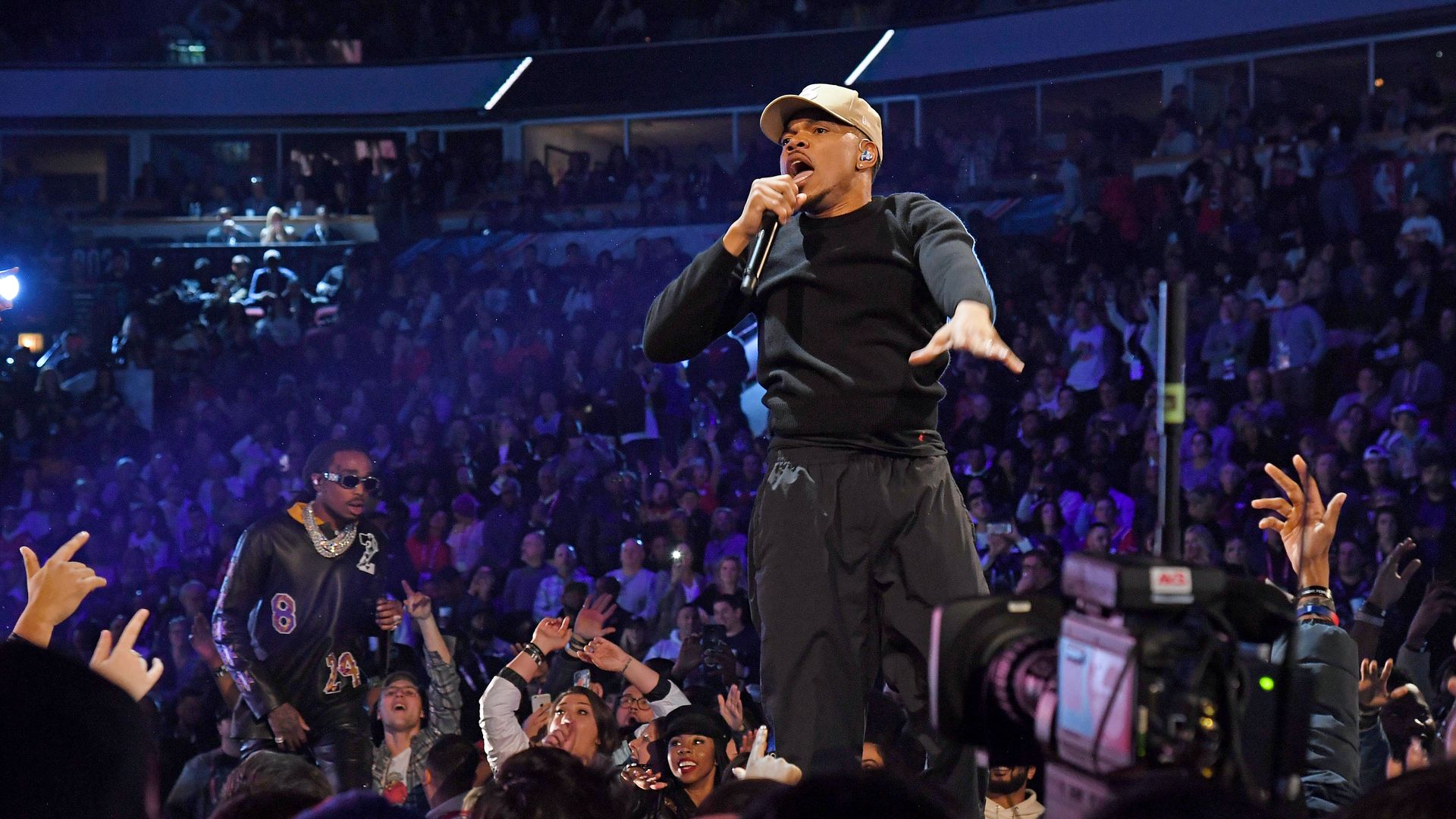 Chance the Rapper performs onstage during the 69th NBA All-Star Game at United Center on February 16, 2020 in Chicago, Illinois.