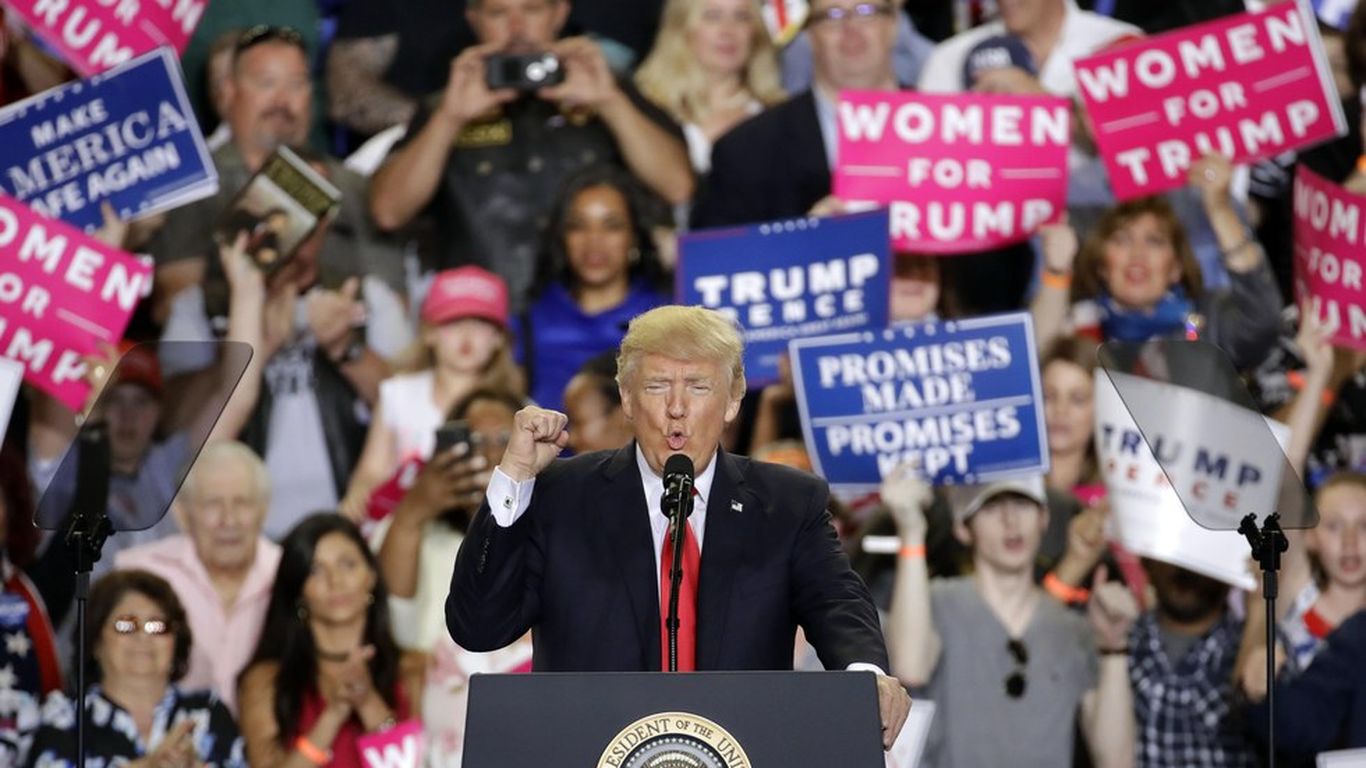 Trump drums up in campaignstyle speech