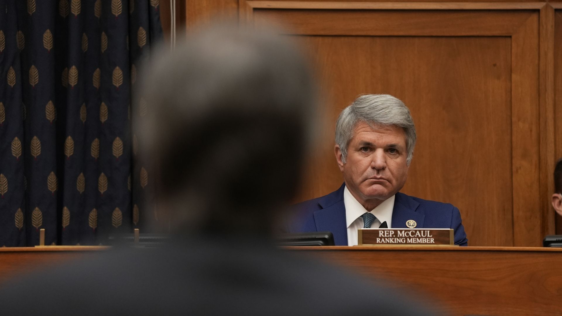 Michael McCaul, a Republican from Texas and ranking member of the House Foreign Affairs Committee, listens during a hearing in Washington, D.C.