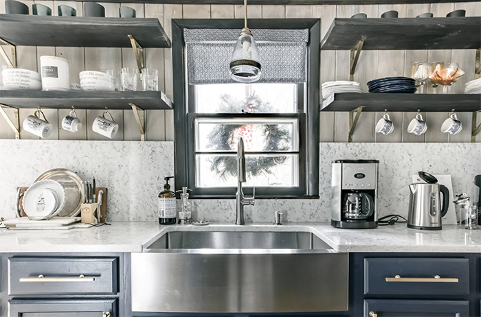 French-inspired cabin kitchen