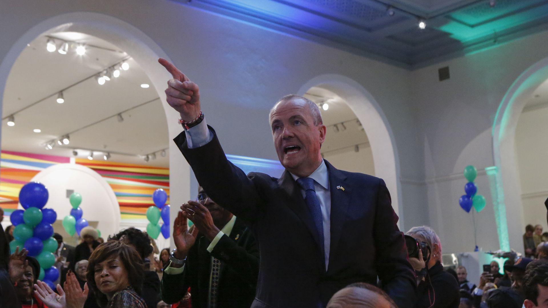  New Jersey Governor elect Phil Murphy attends The Inaugural Kickoff at the Newark Museum on January 12, 2018 in Newark, New Jersey. (Photo by Kena Betancur/VIEWpress/Corbis via Getty Images)
