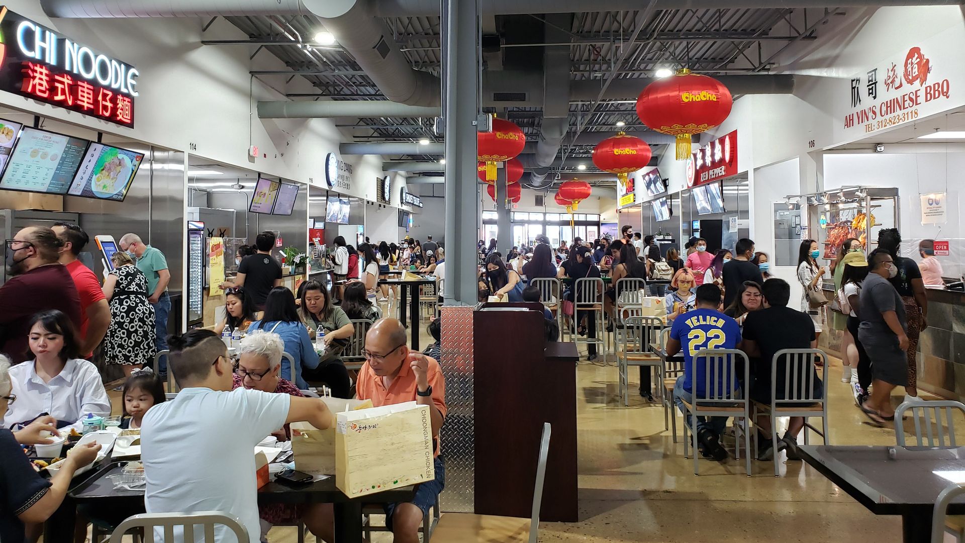 The food court at a mall in Aurora, Ill., meant to attract people of Asian descent.