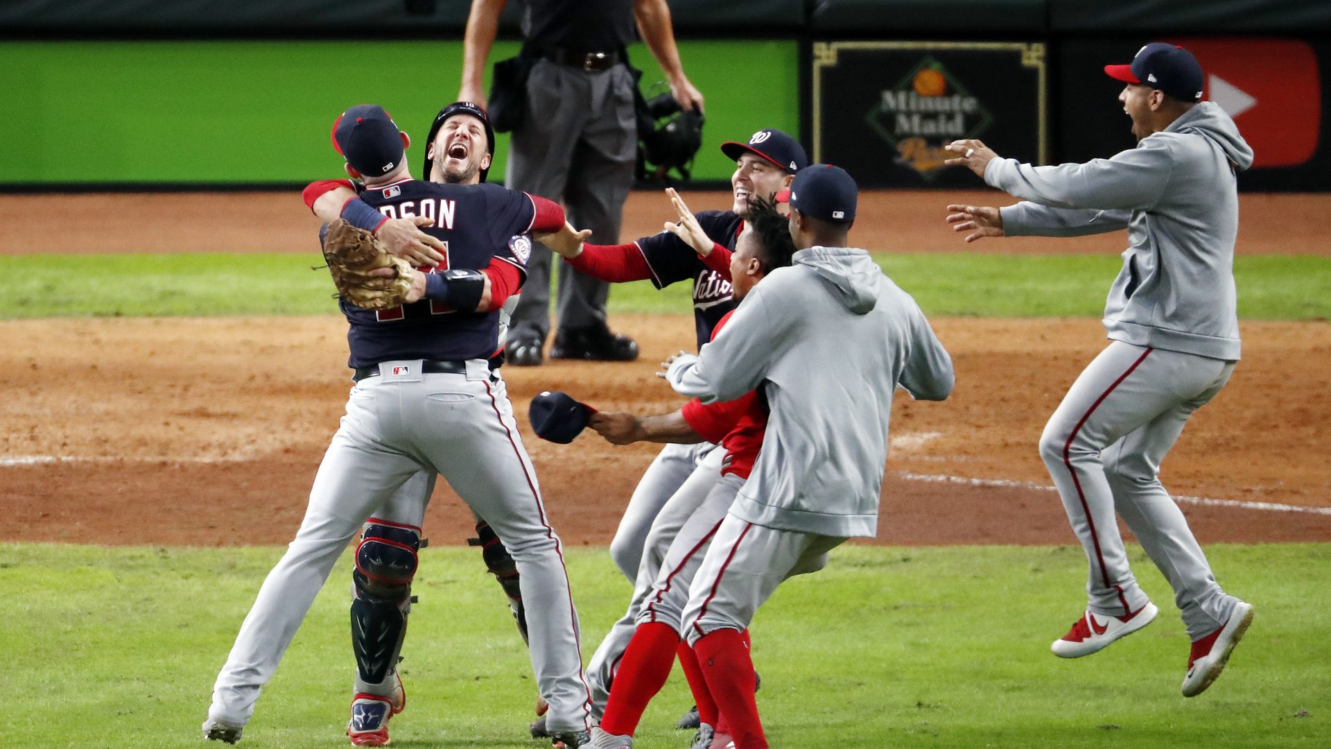 Nationals celebrating